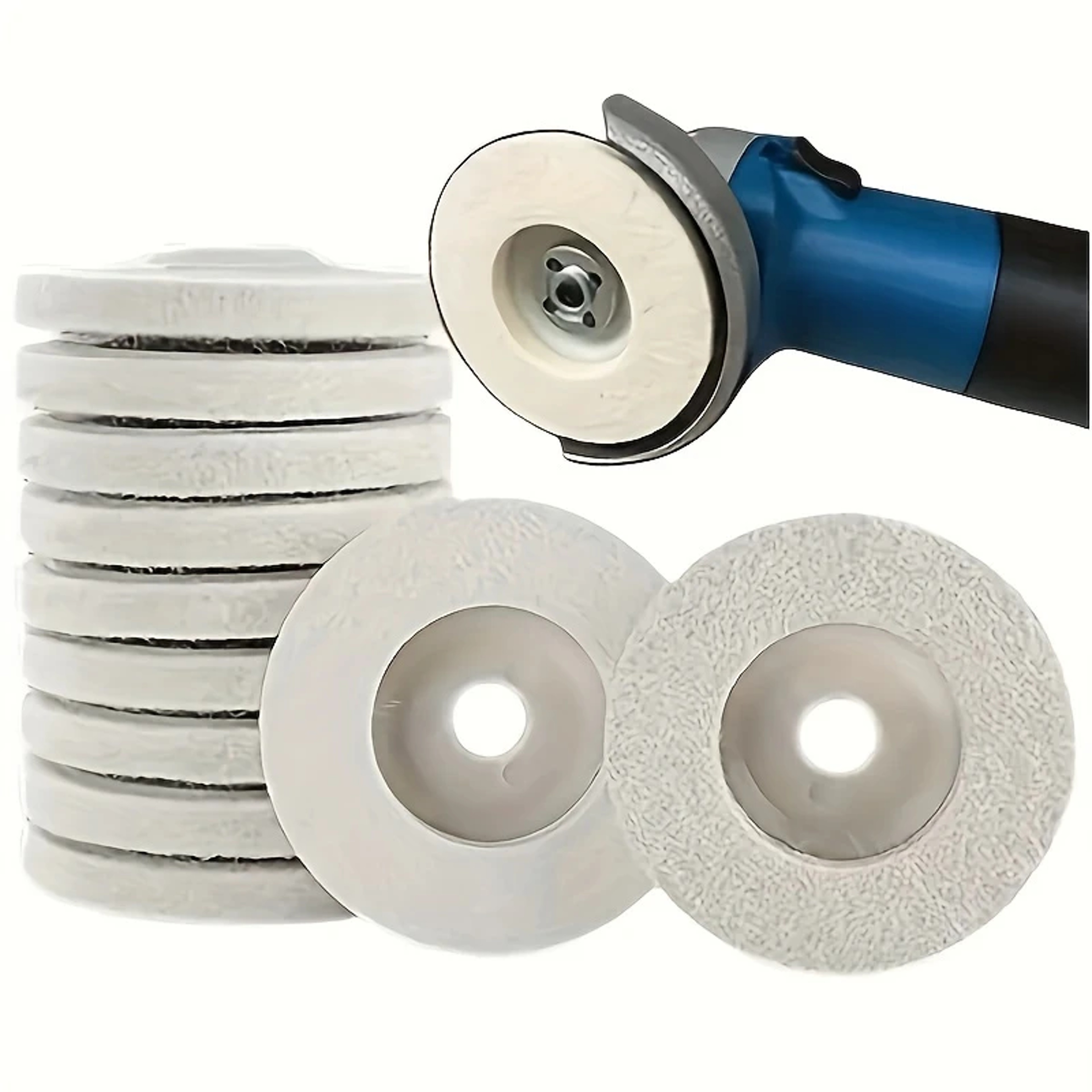 Professional Mirror Finish Polishing Disc Set for Angle Grinder Stainless Steel Wood Glass – view 1