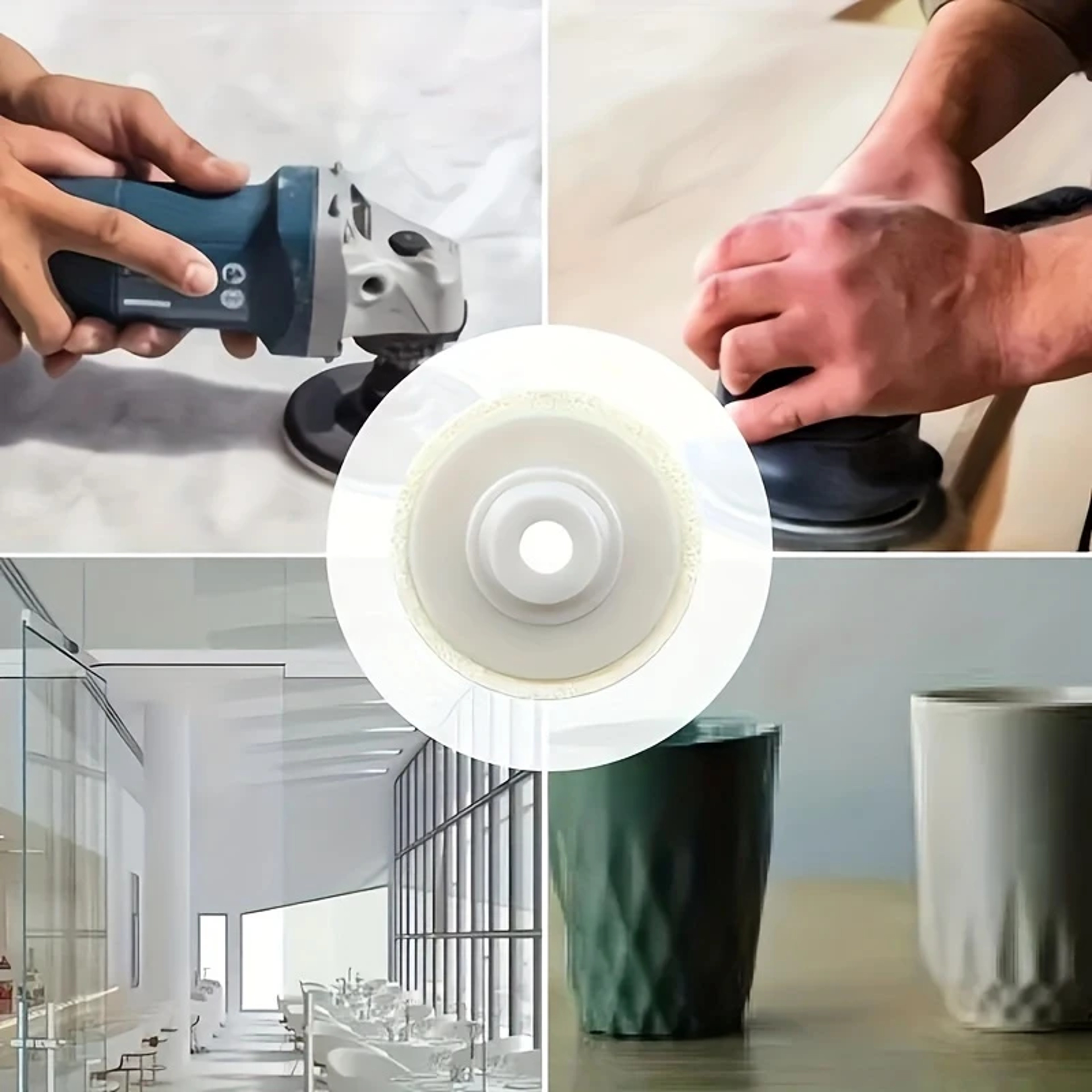 Professional Mirror Finish Polishing Disc Set for Angle Grinder Stainless Steel Wood Glass – view 5