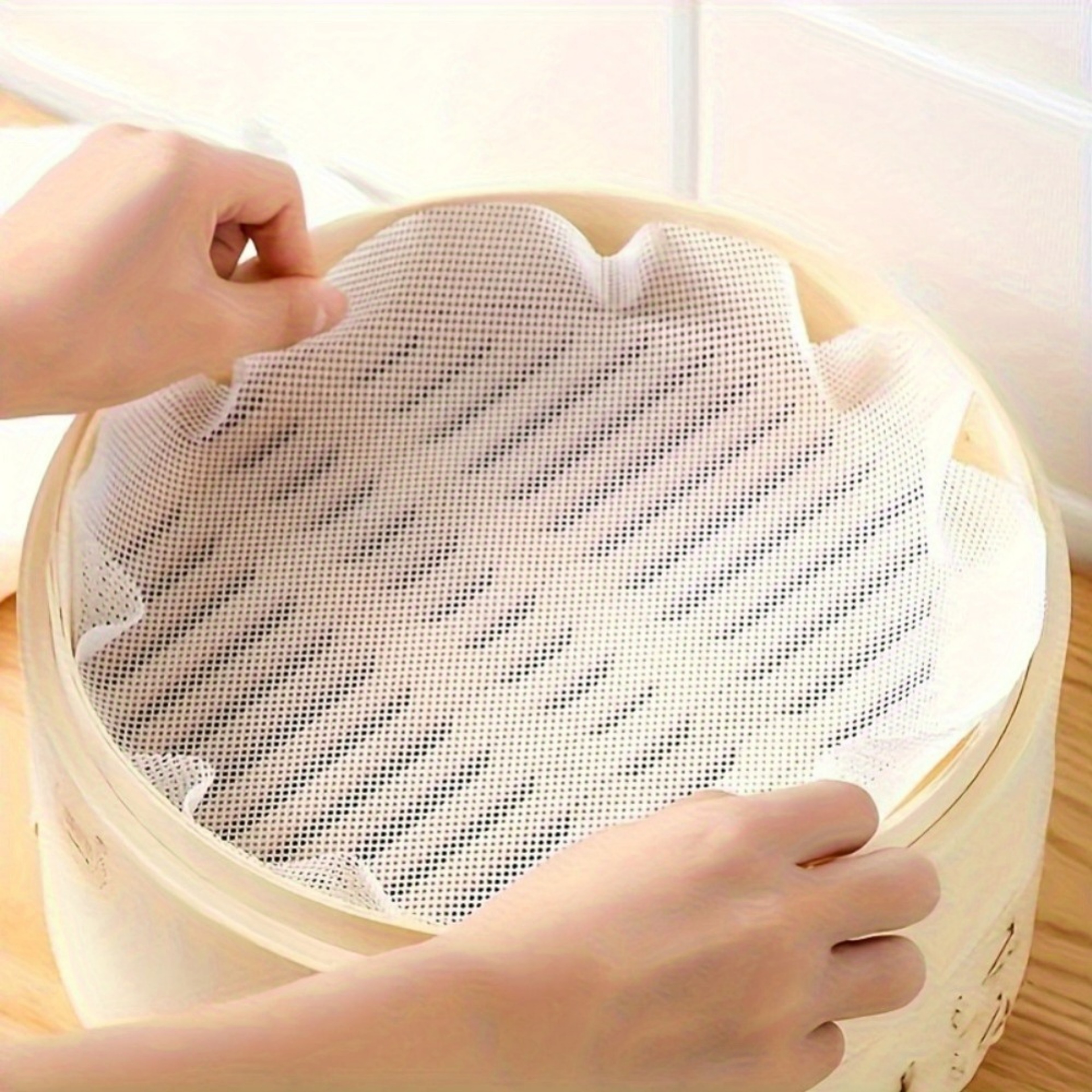 Reusable Silicone Steamer Liners Set Non Stick Bamboo Steaming Mats Heat Resistant – view 2