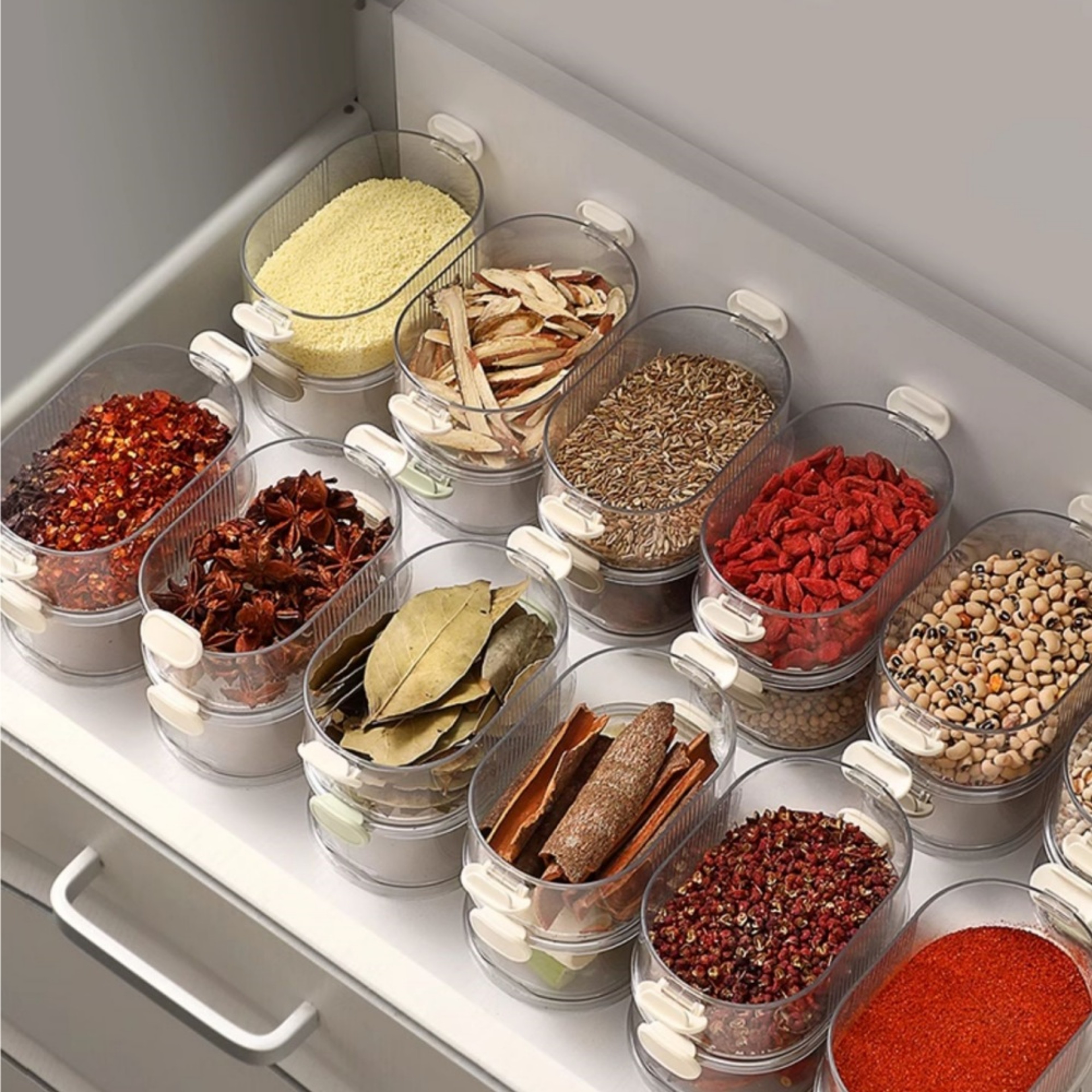 Stackable Multi Layer Food Storage Box Fridge Organizer Lunch Container 4