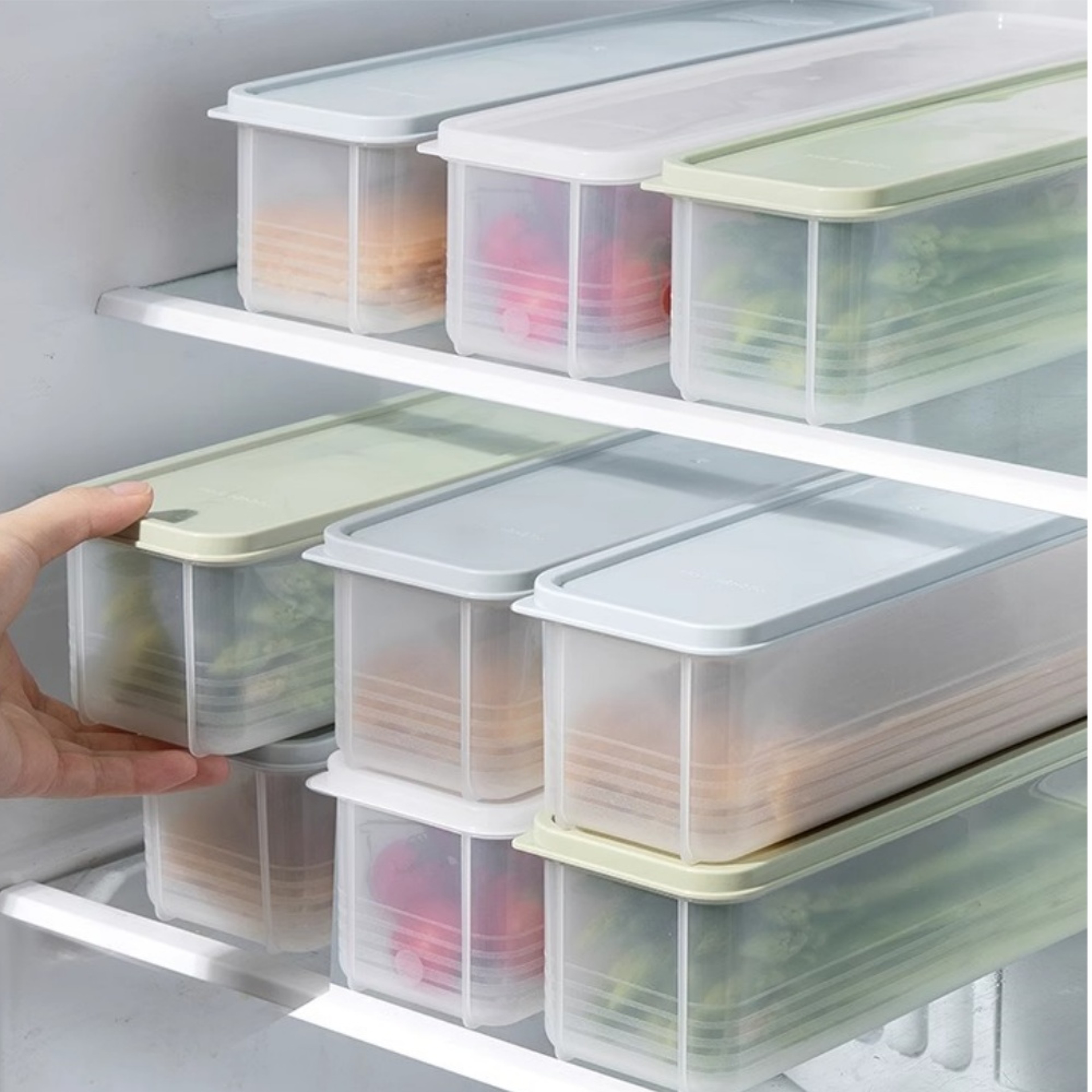 Piece Airtight Refrigerator Storage Containers For Fresh Food  Meal Prep 3
