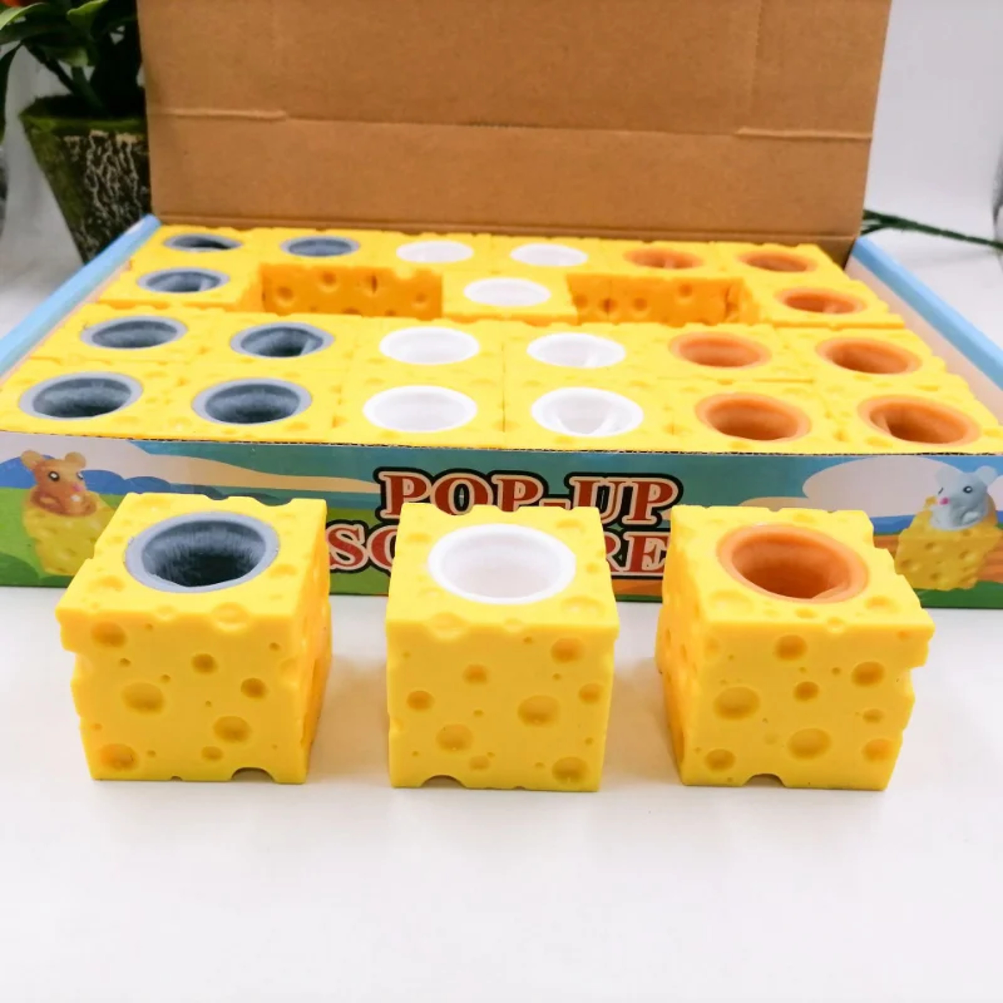 Pop Up Mouse Cheese Stress Relief Toy Fun Fidget Toy for Kids & Adults – view 4