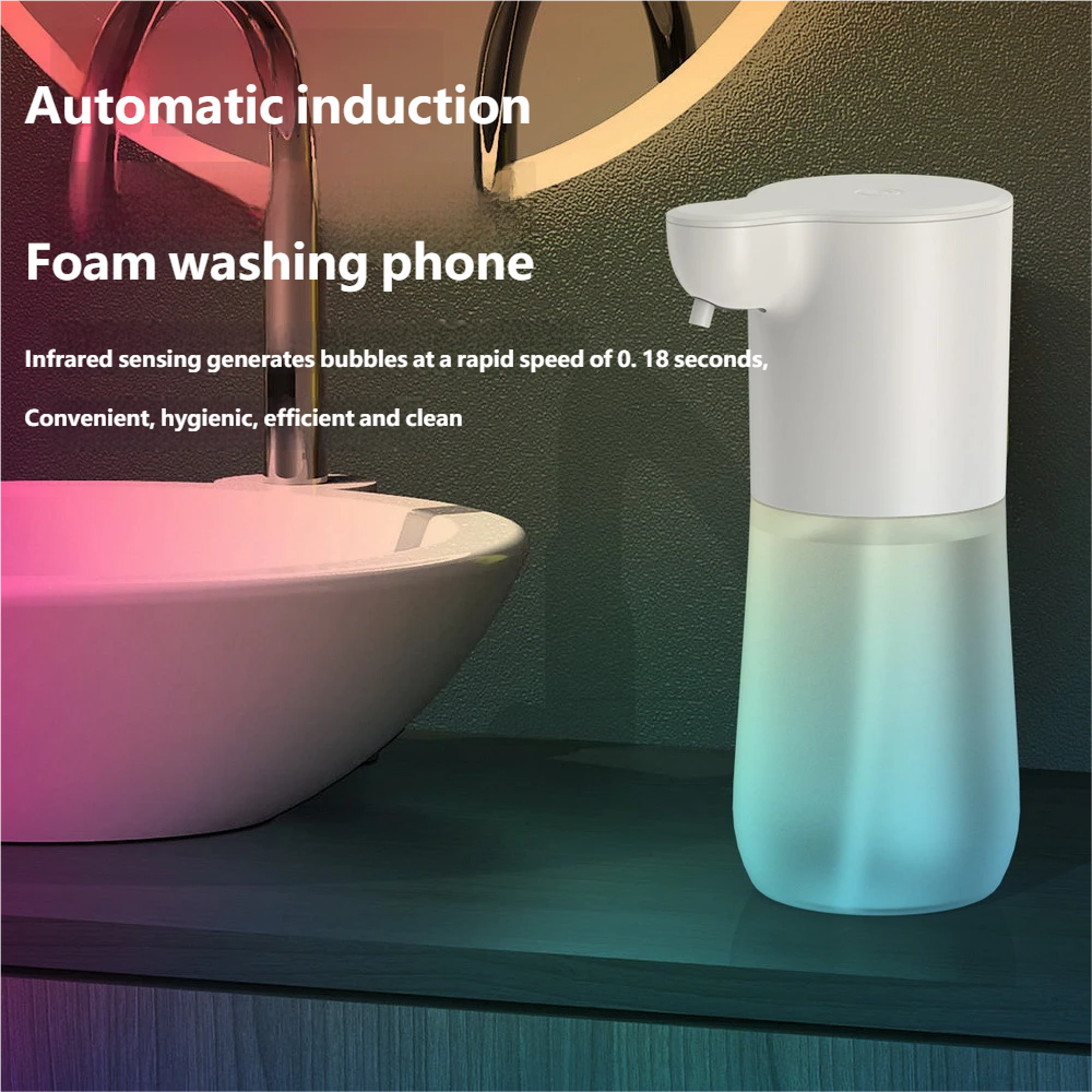 Smart Touchless Soap Dispenser USB  Rechargeable Automatic Foam Sanitizer 1