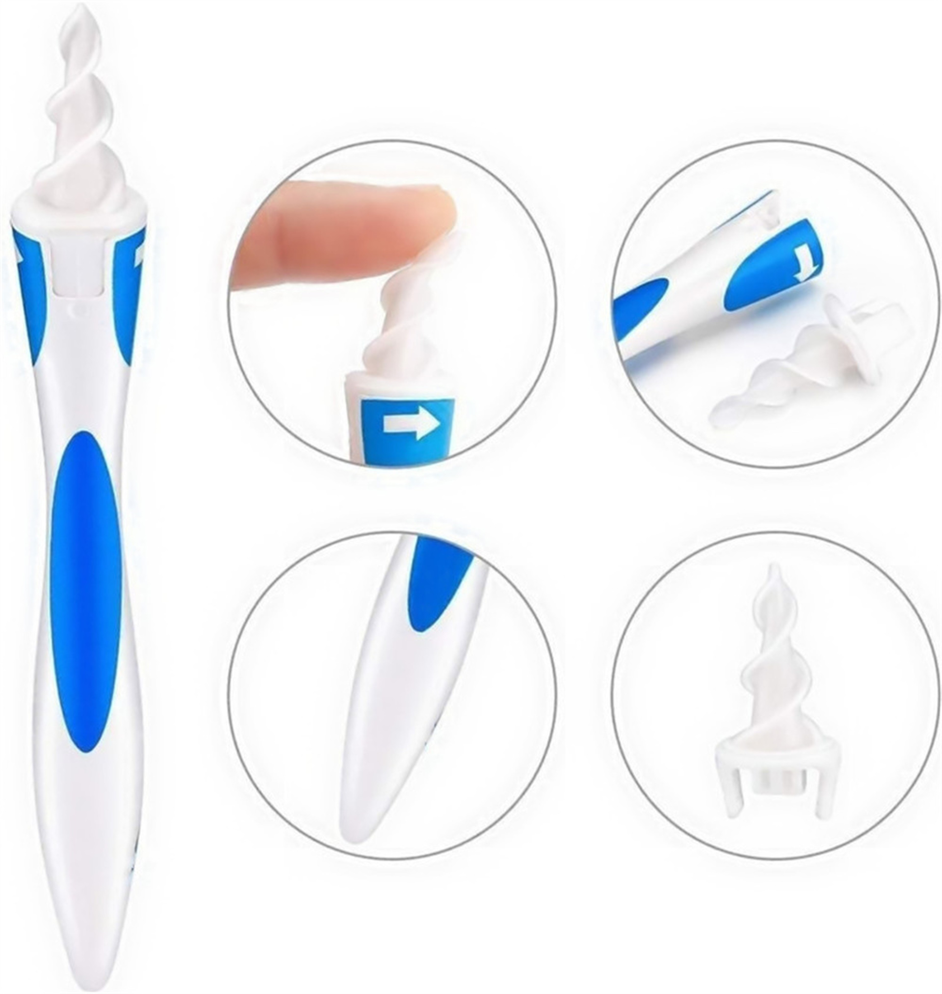 Piece Ear Cleaning Kit With Soft Spiral Tips Portable Ear Wax Removal Tool Set 2