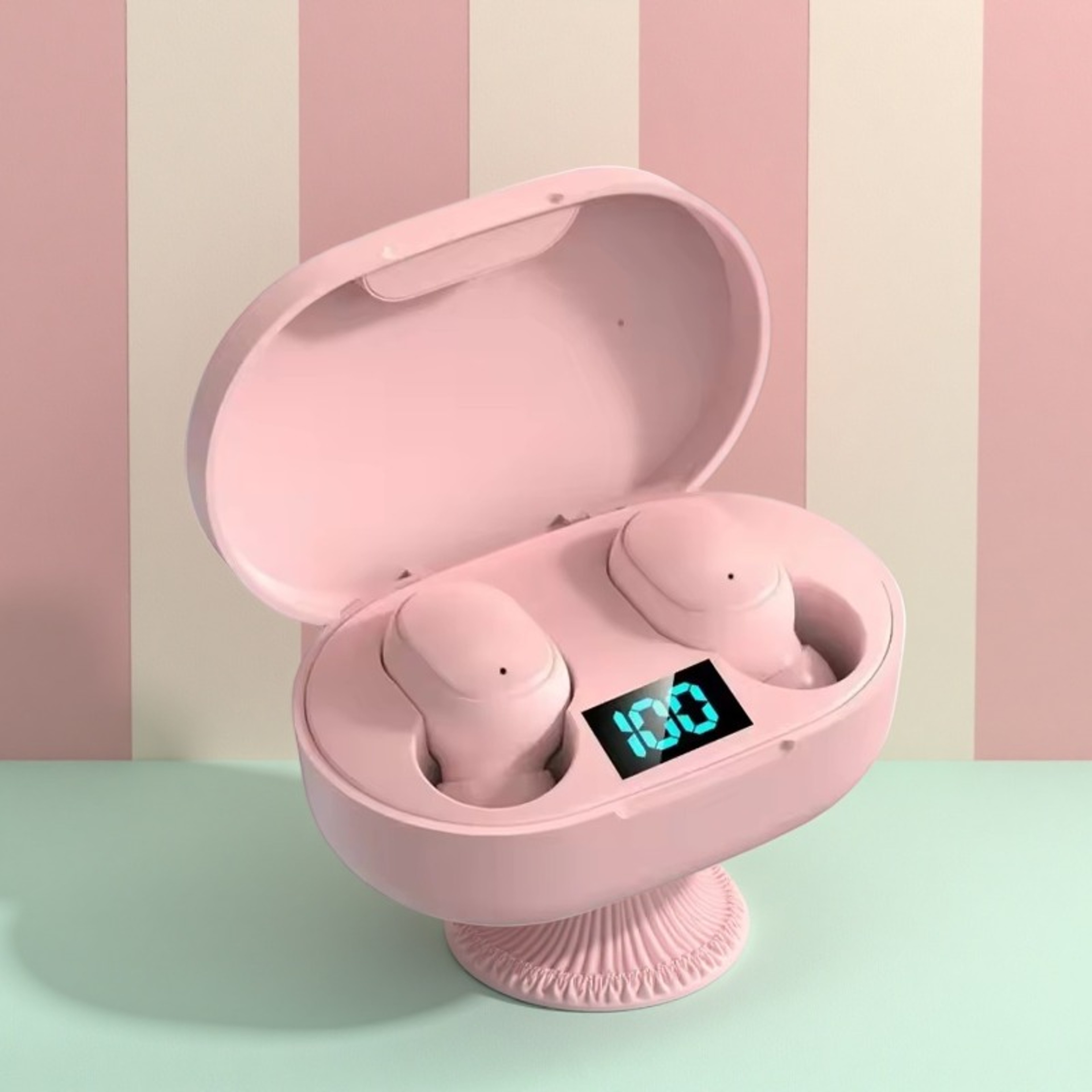 Wireless Earbuds with Noise Cancelling & LED Display Charging Case – view 1