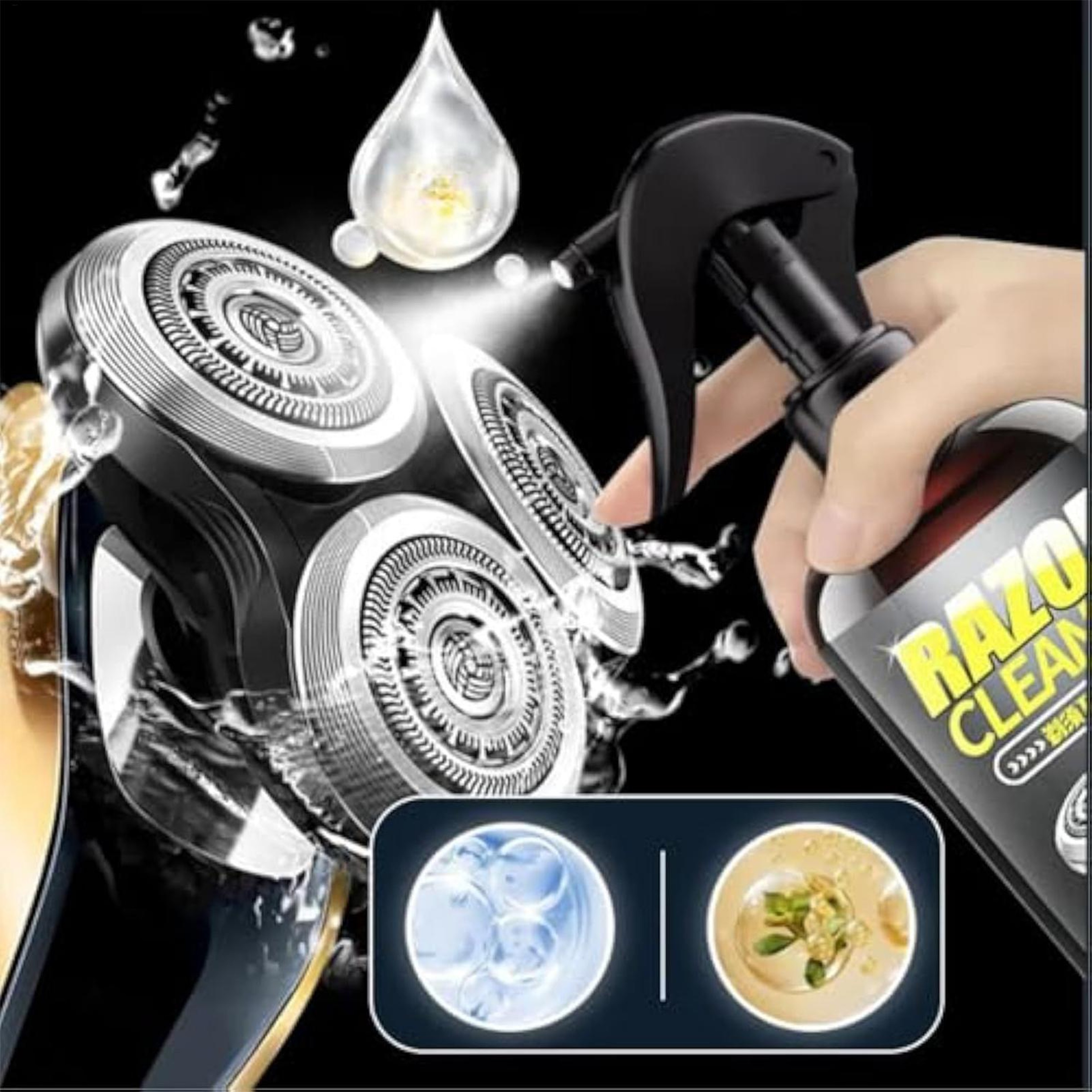 Electric Shaver Cleaning Spray Odorless Razor Cleaner & Rust Protection Solution – view 3