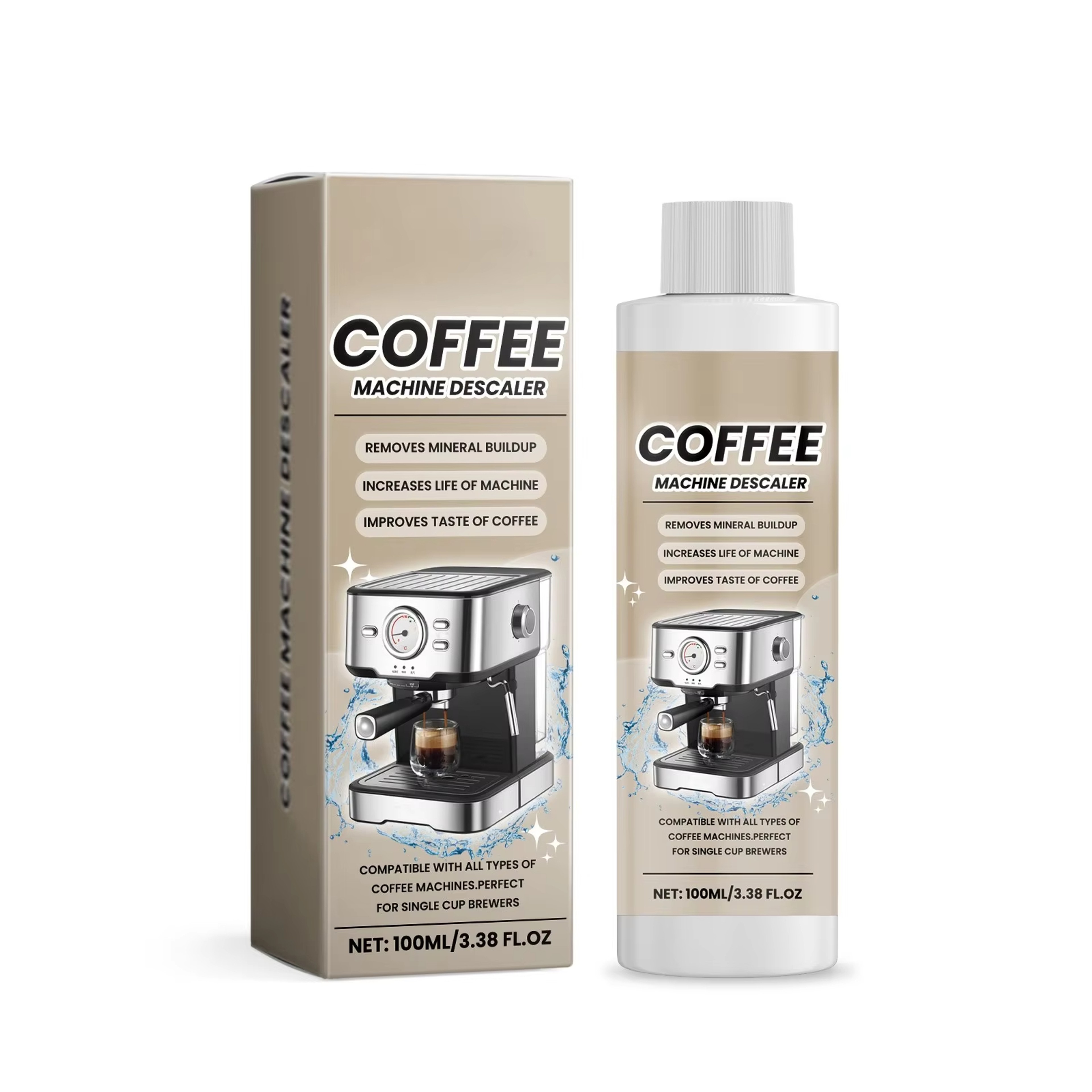 Premium Coffee Maker Descaler  Coffee Machine Cleaner Powerful Descaling Solution 0