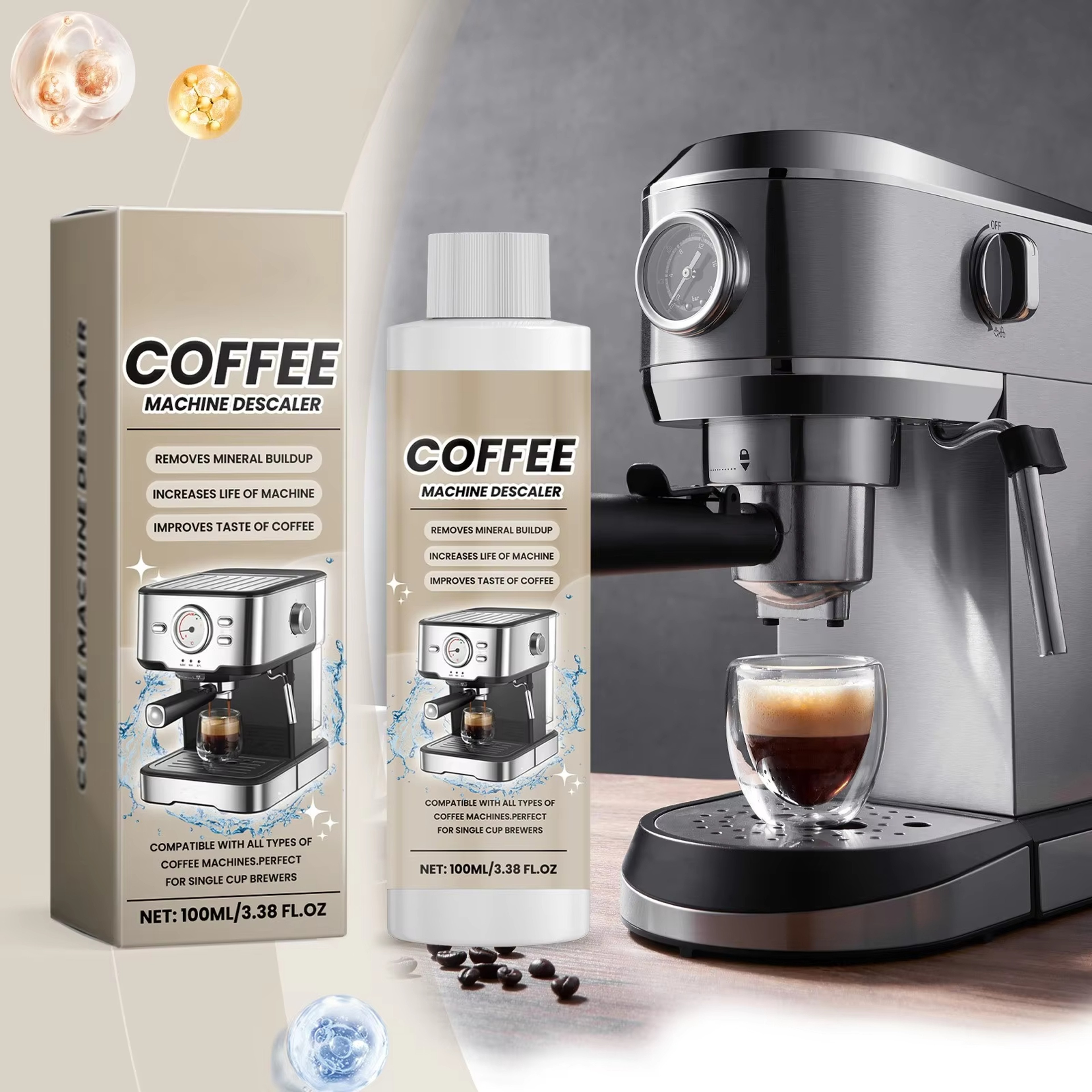 Premium Coffee Maker Descaler  Coffee Machine Cleaner Powerful Descaling Solution 1