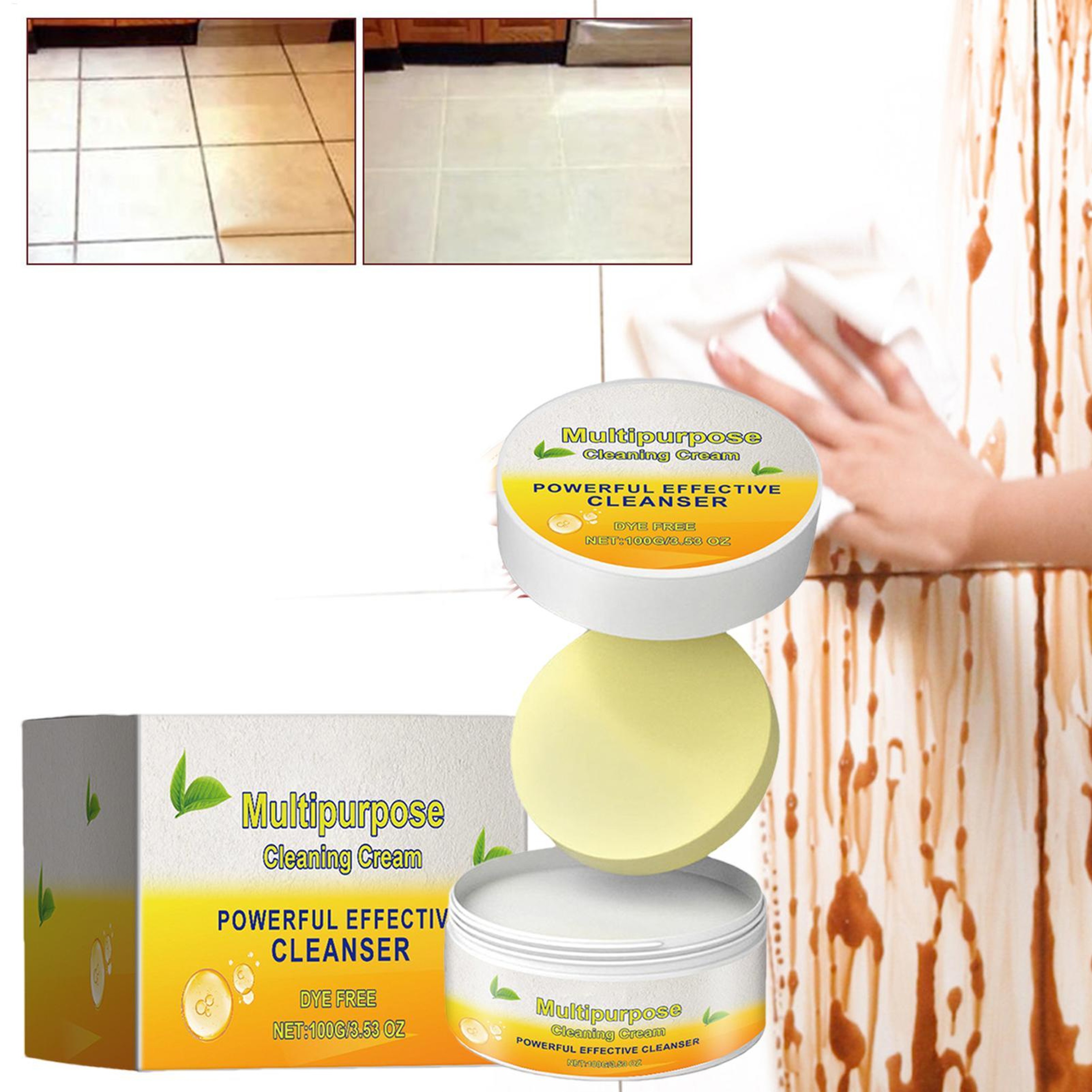 Powerful Multipurpose Cleaner Cream Kitchen & Bathroom Stain Remover – view 2