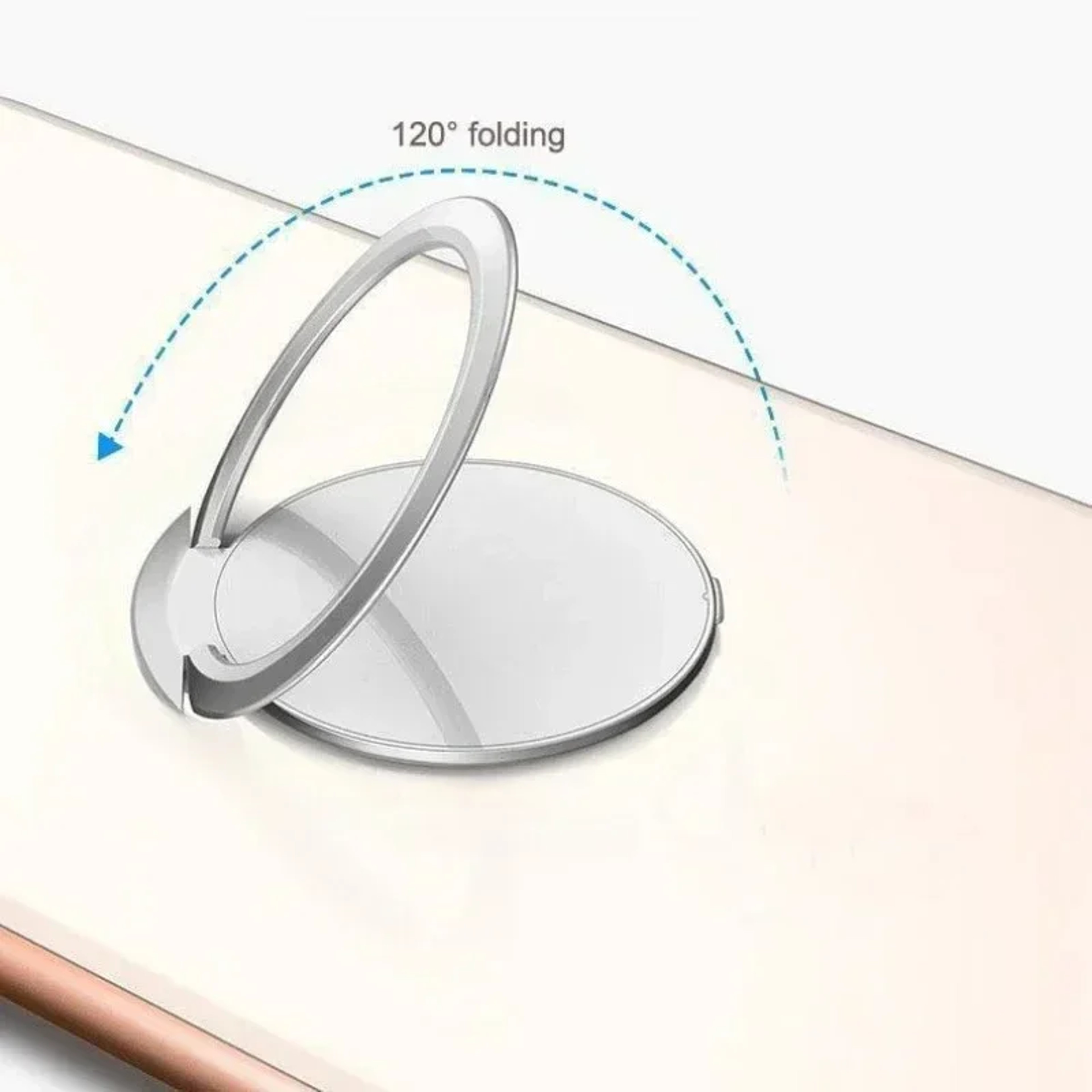 Magnetic Car Phone Mount with Finger Ring Stand  Rotating Holder – view 5
