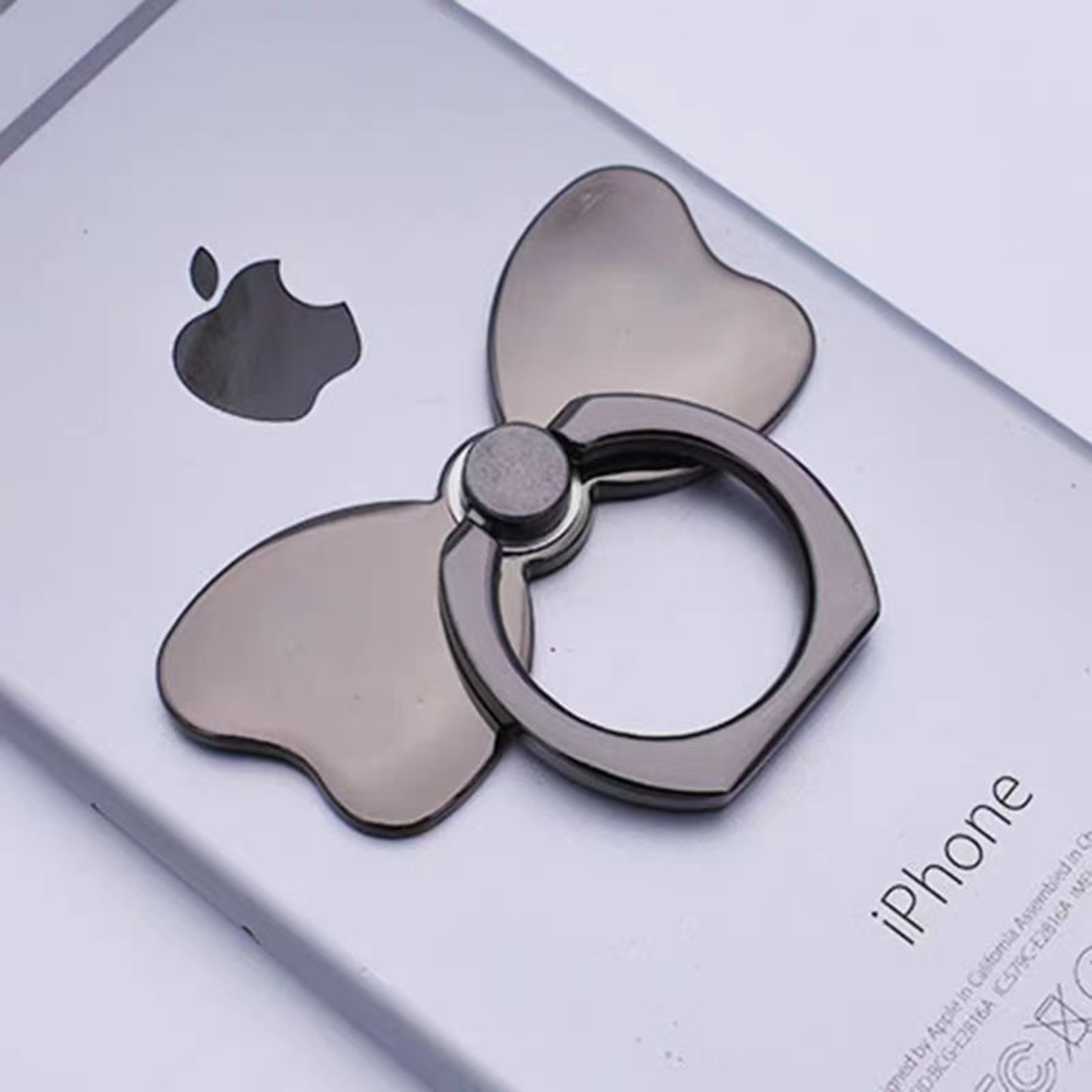 Metal Bow Rotation Phone Ring Holder Universal Grip & Stand – view 2