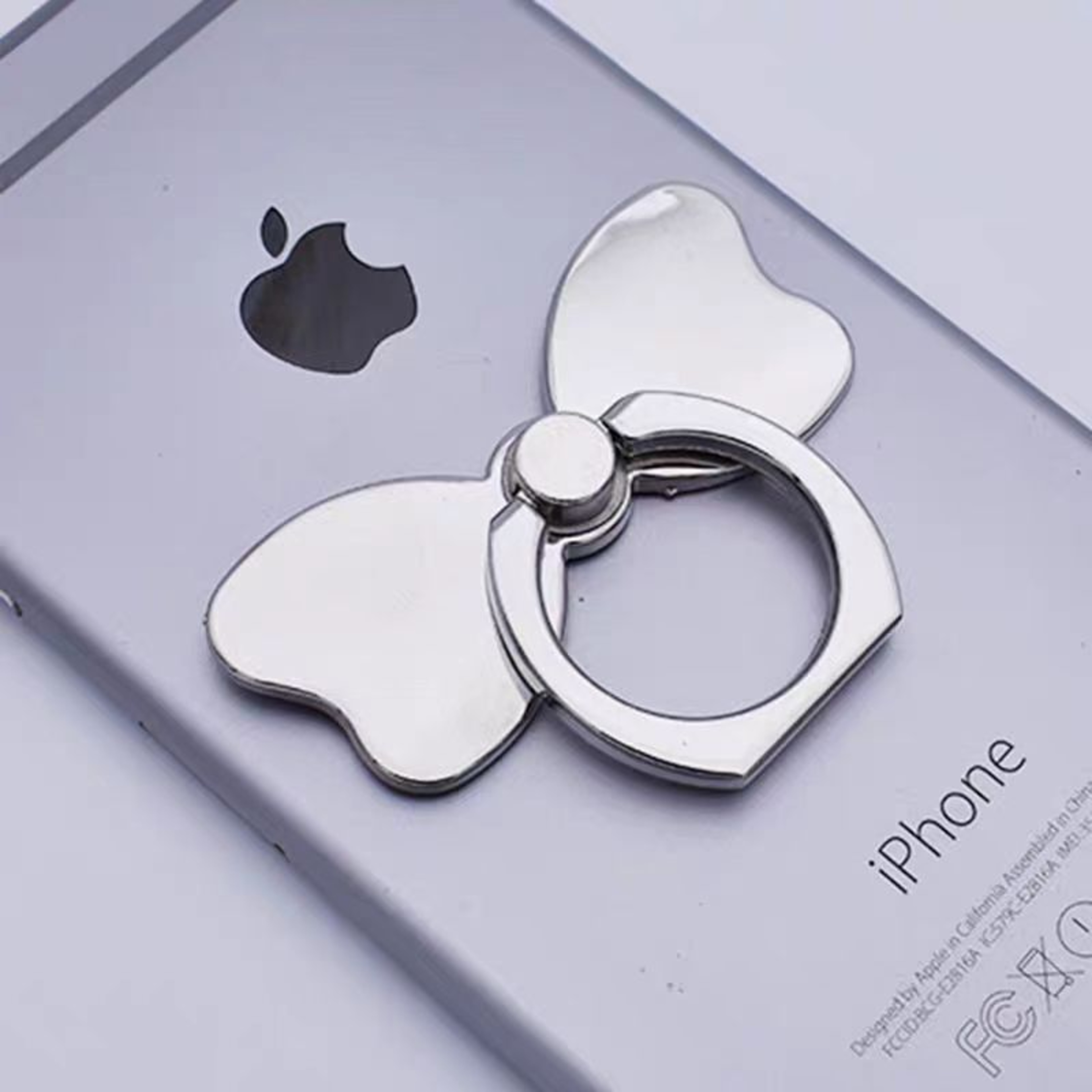 Metal Bow Rotation Phone Ring Holder Universal Grip & Stand – view 3