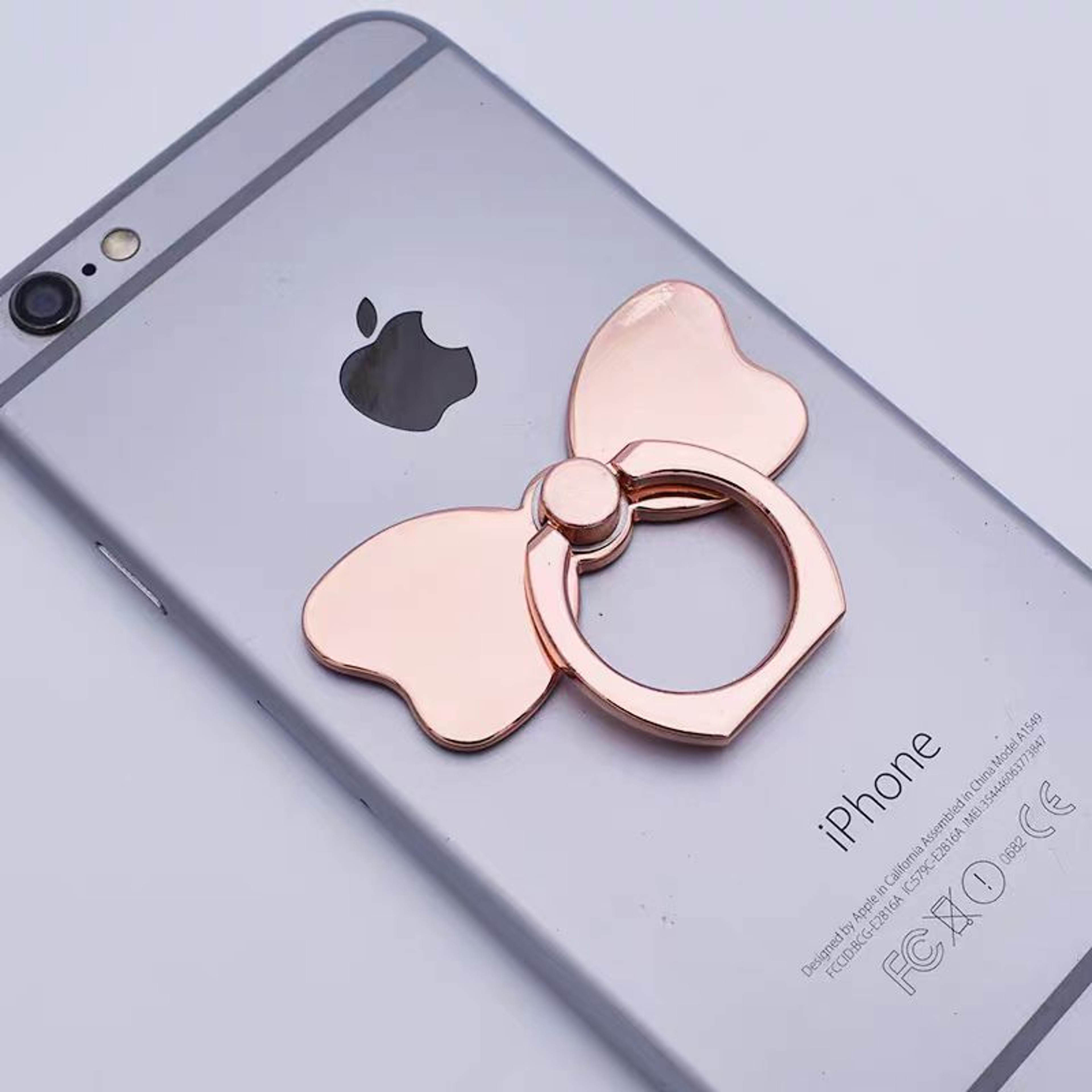 Metal Bow Rotation Phone Ring Holder Universal Grip & Stand – view 4
