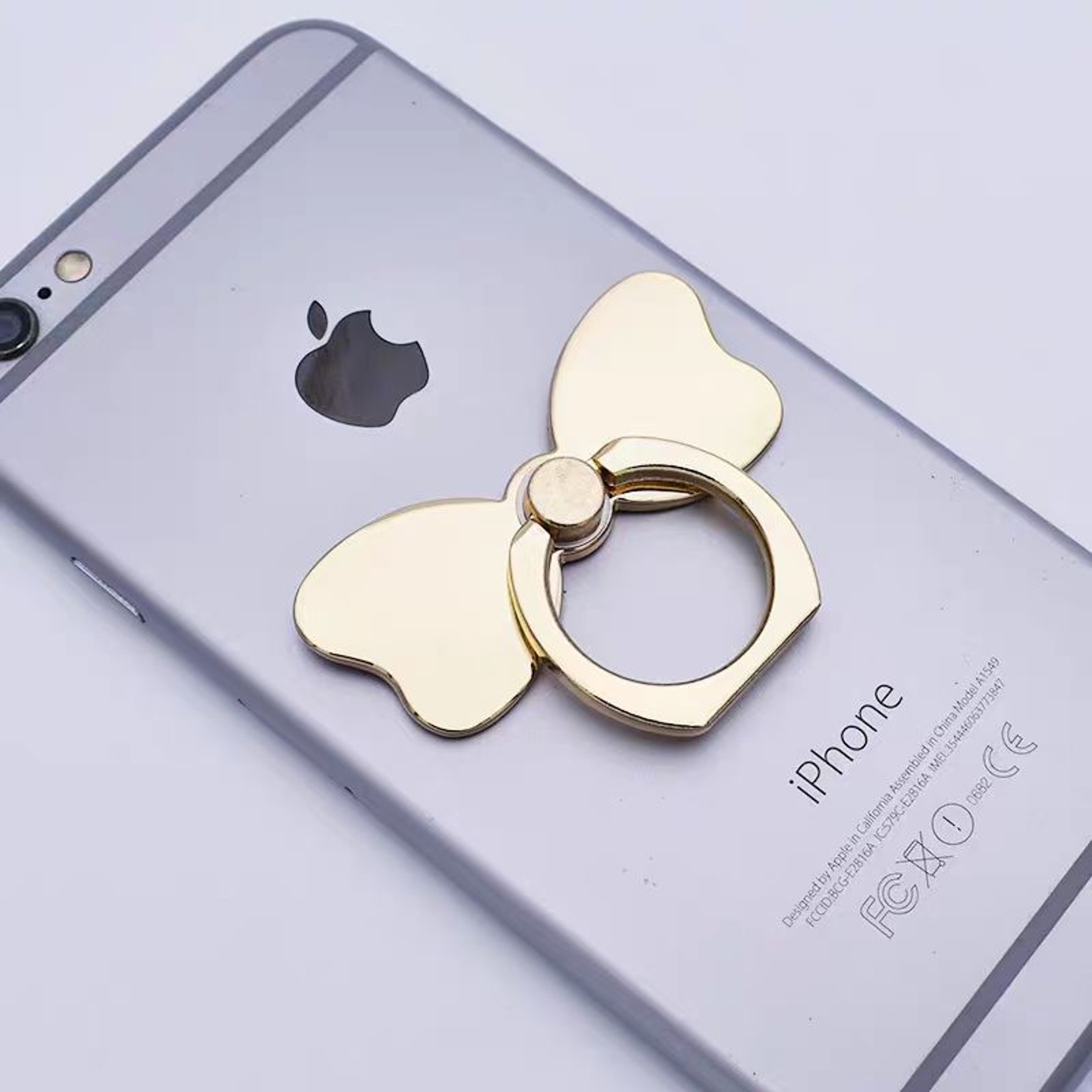 Metal Bow Rotation Phone Ring Holder Universal Grip & Stand – view 5