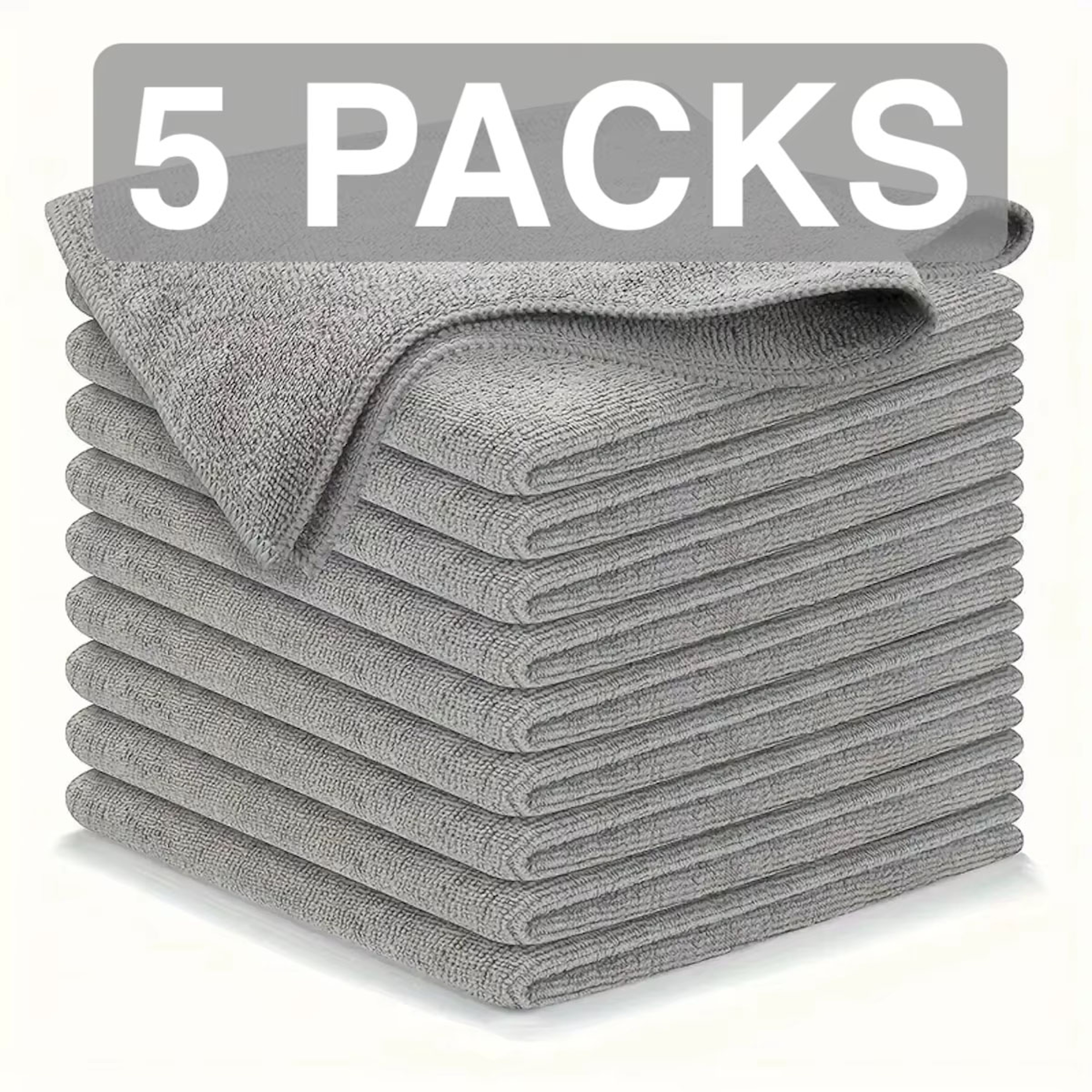 Ultra Absorbent Microfiber Cleaning Cloths Pack Reusable Kitchen  Household Cleaning Towels 8