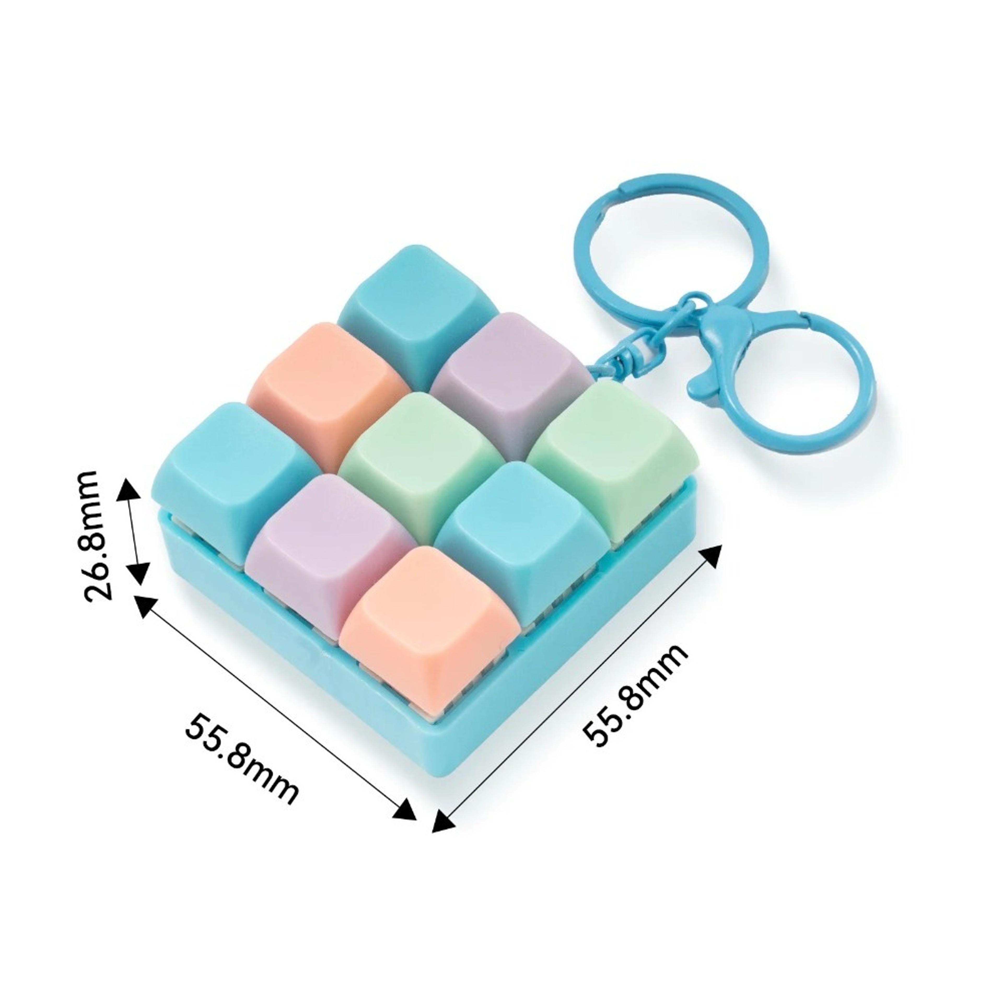 Key Keyboard Fidget Toy Stress Relief Keychain for Adults & Kids – view 6