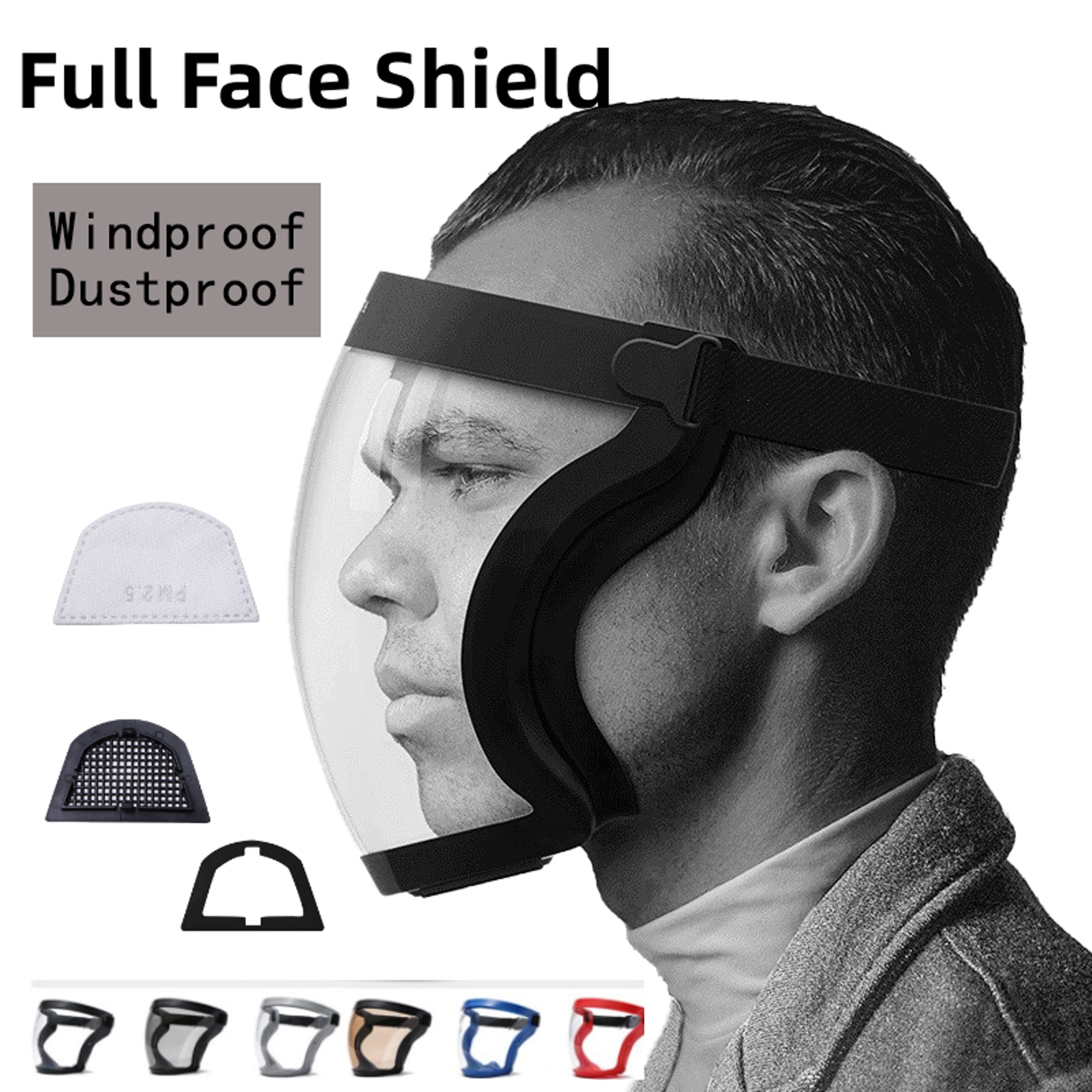 ClearGuard Full Face Safety Shield Mask For Kitchen Workshop  Daily Protection 0