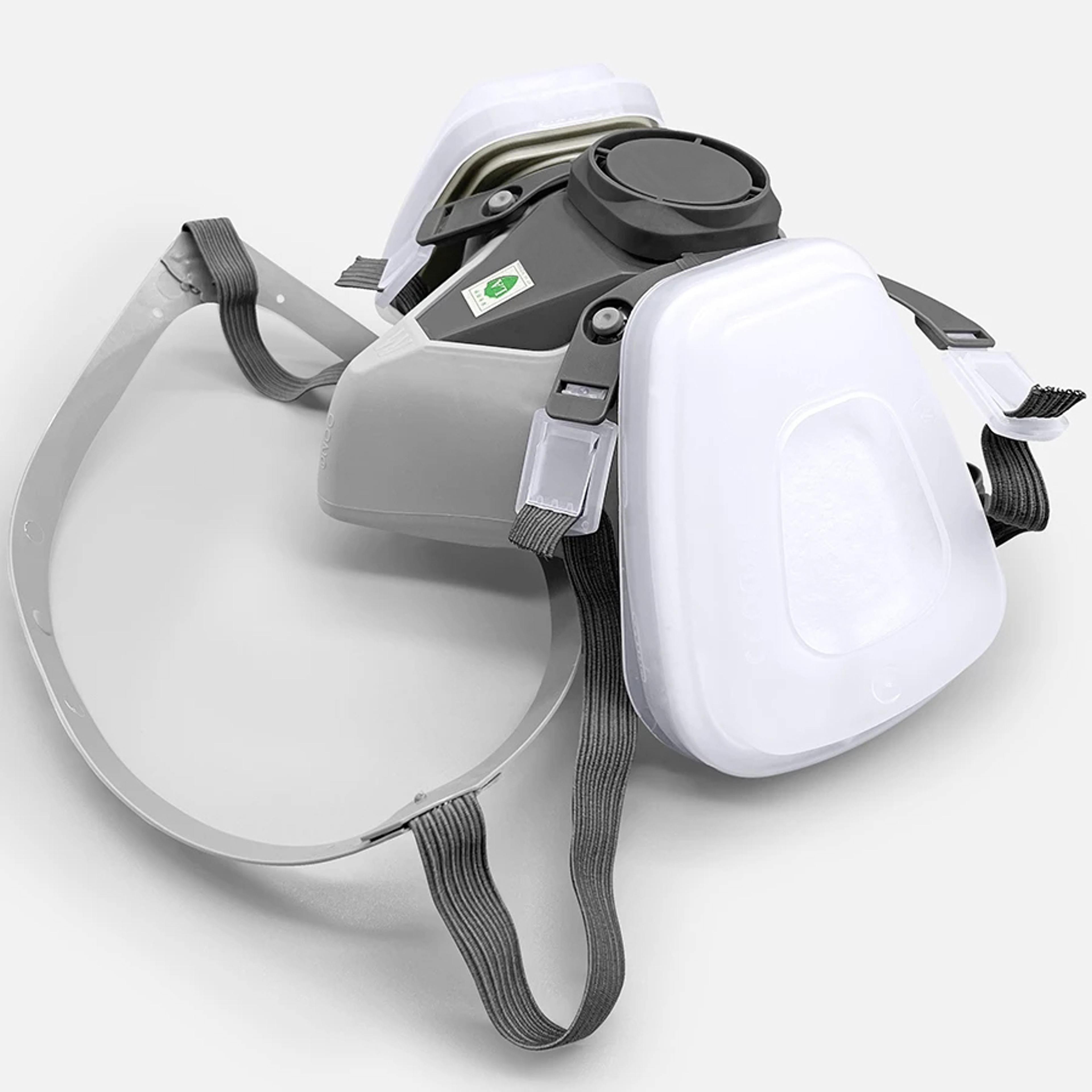 Half Face Respirator Mask With Filters For Paint Spray And Dust Protection 0