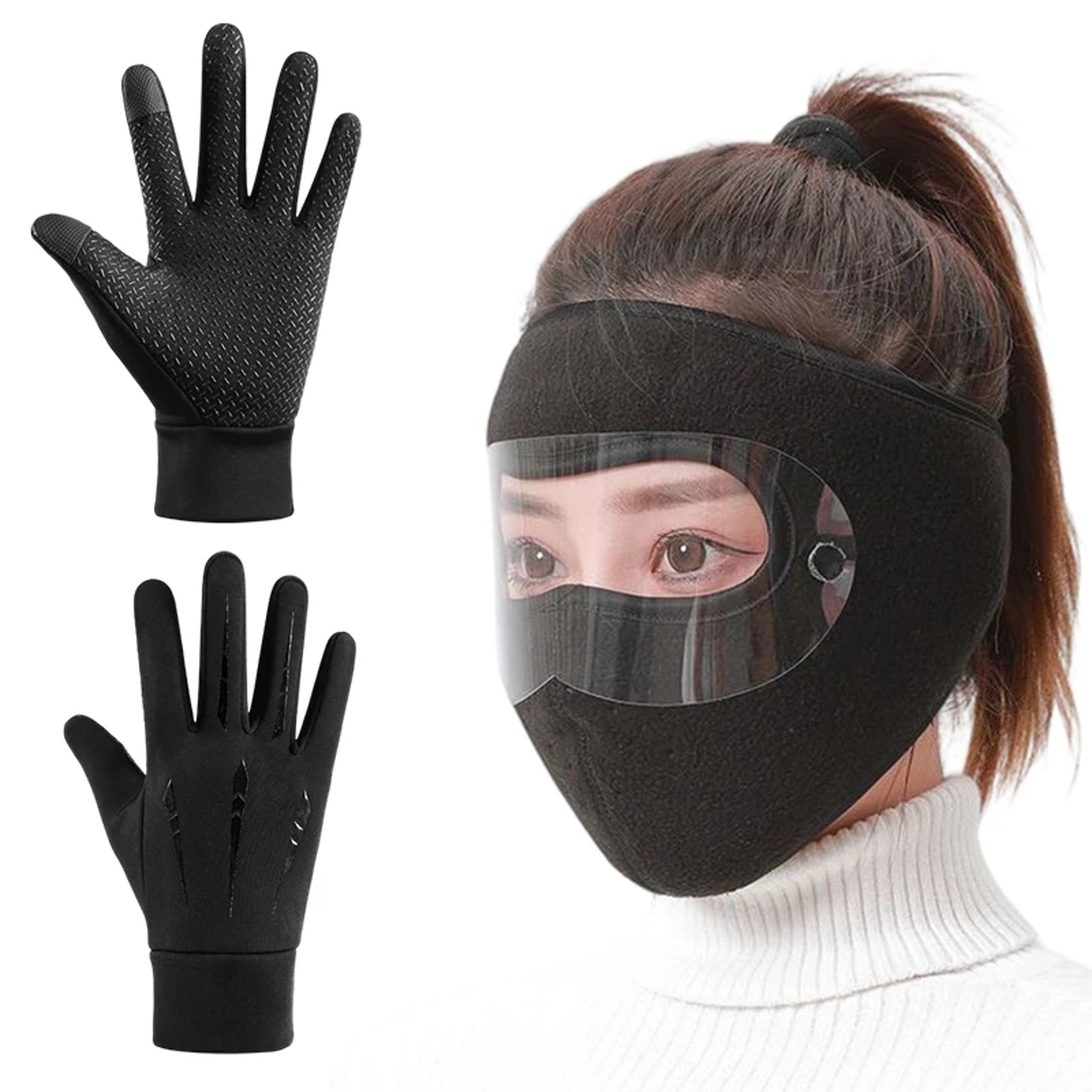 ArcticShield Winter Face Mask Full Face Balaclava With Anti Fog Goggles 3