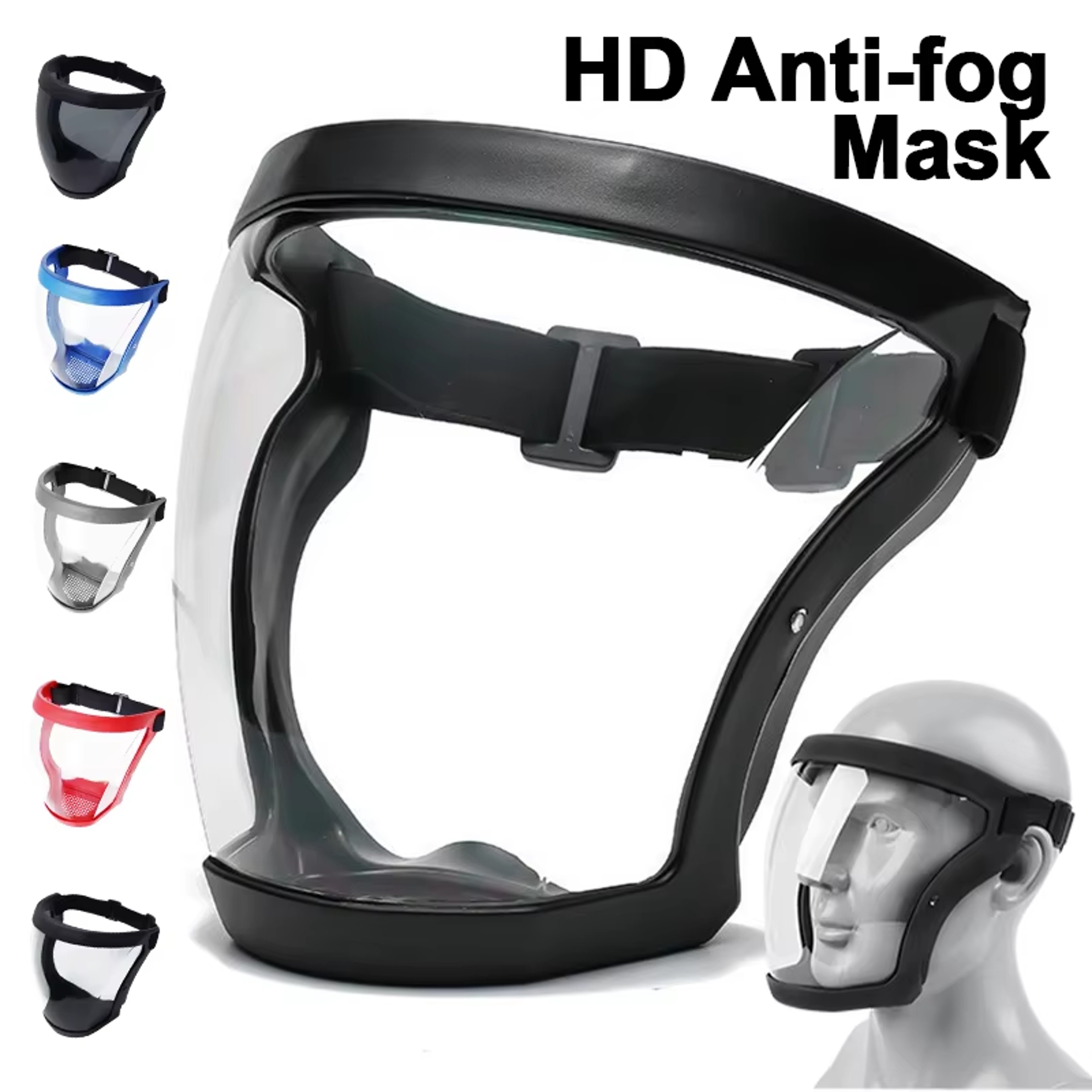 ClearGuard Full Face Shield Anti Fog Protective Face Visor for Splash Protection – view 1