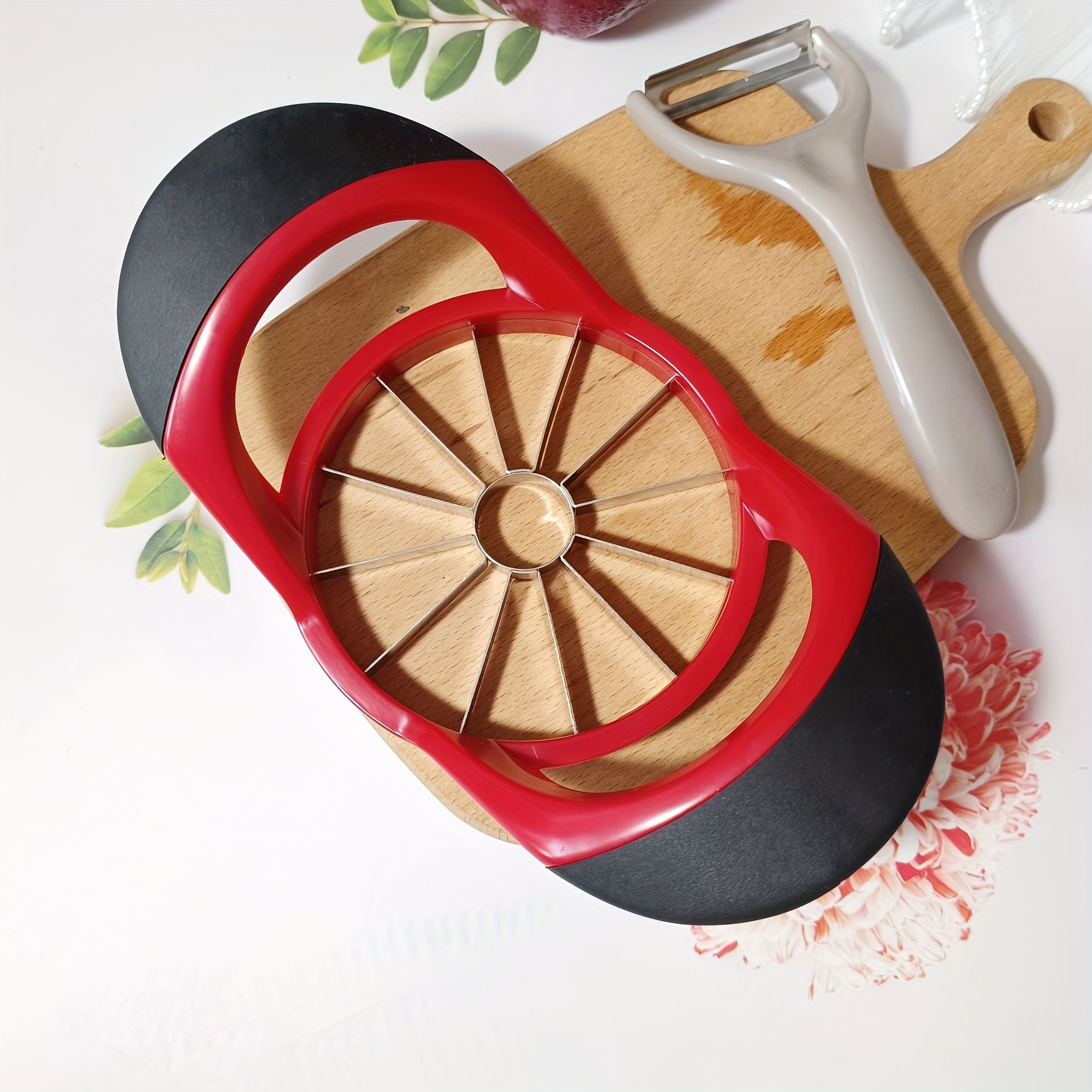 Blade Apple Slicer & Corer for Large Apples Heavy Duty Stainless Steel Fruit Cutter – view 2