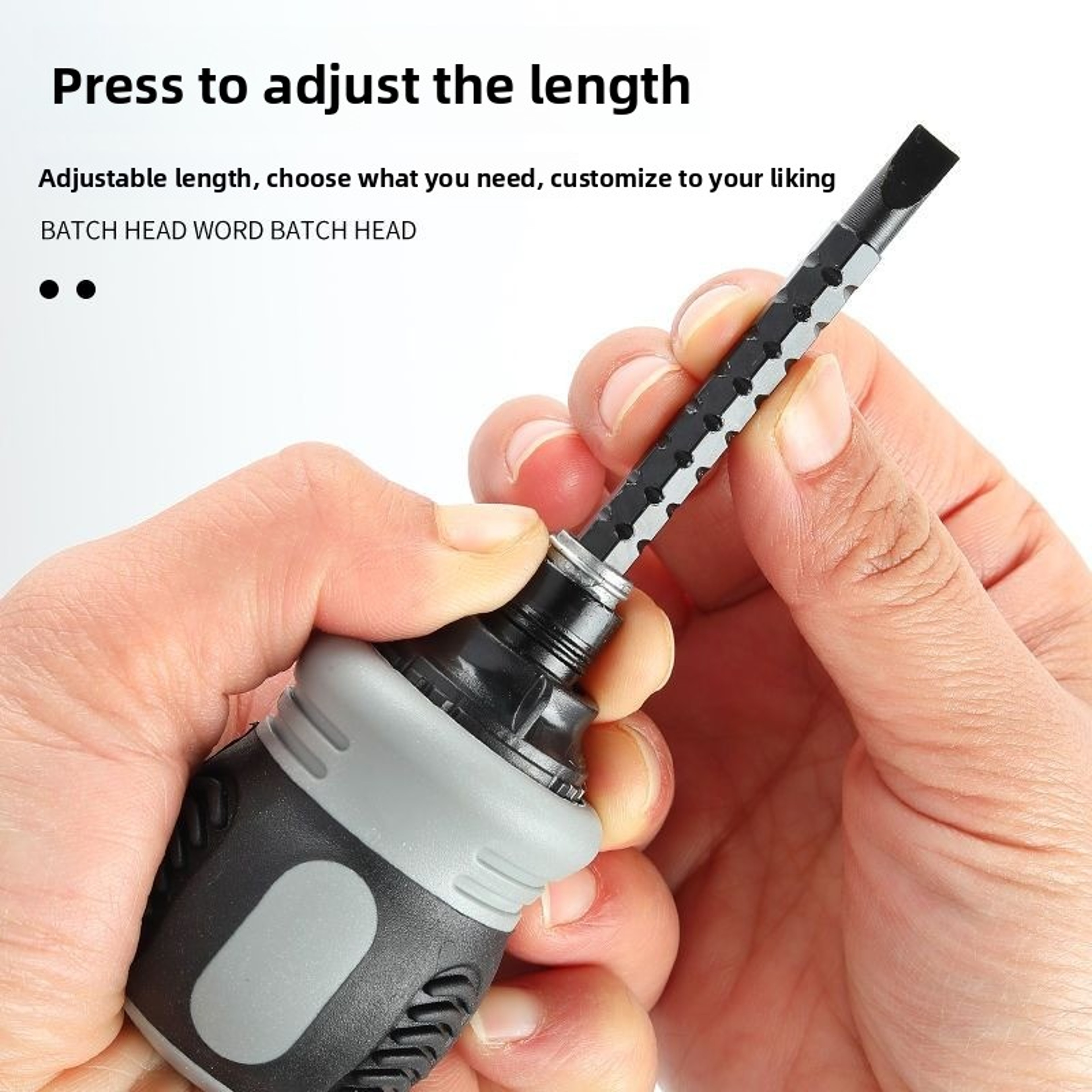 Magnetic Ratchet Screwdriver Set With Phillips  Flat Head Bits For Fast Home Repairs 2
