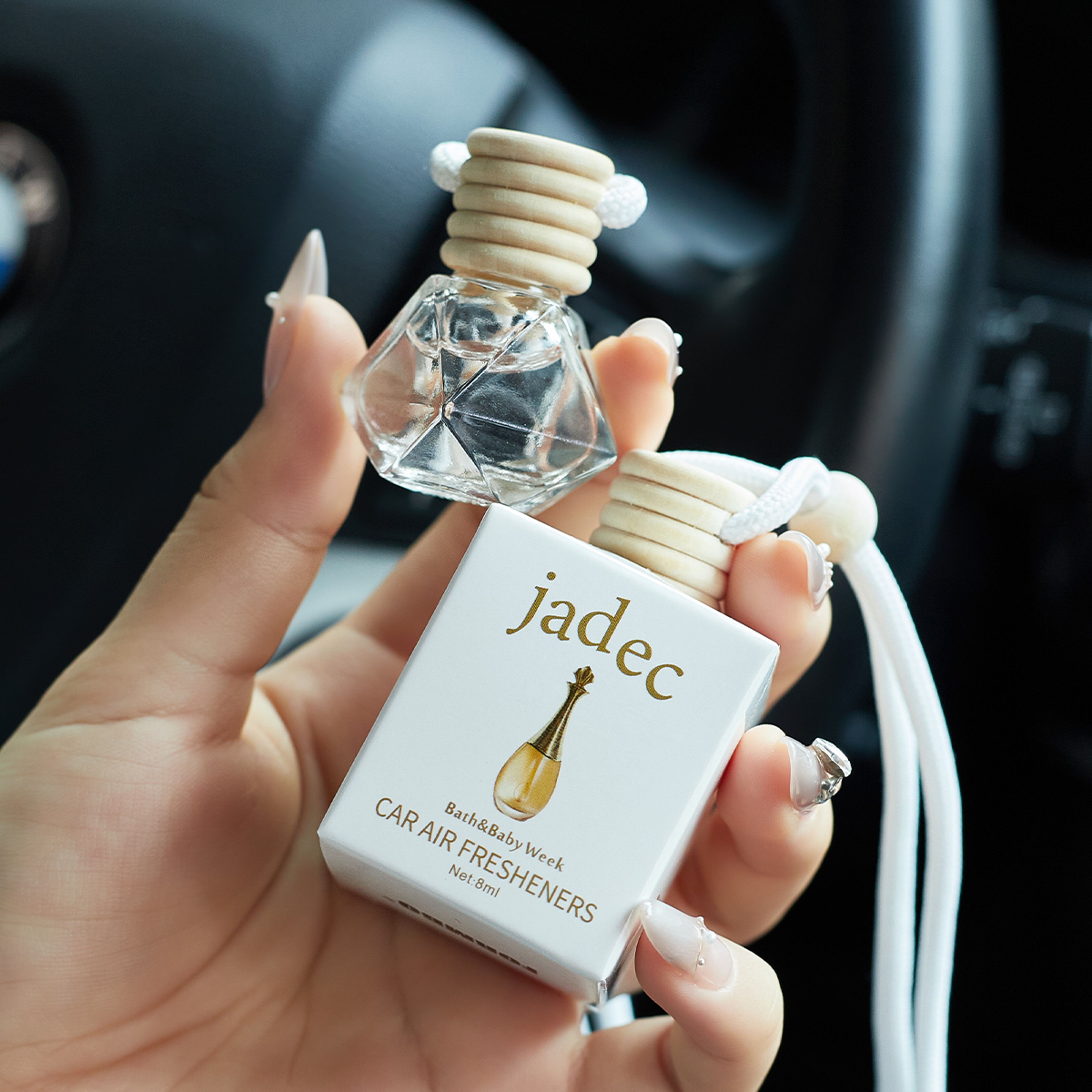 Luxury Crystal Car Air Freshener Perfume Diffuser For Long Lasting Fresh Scent 2