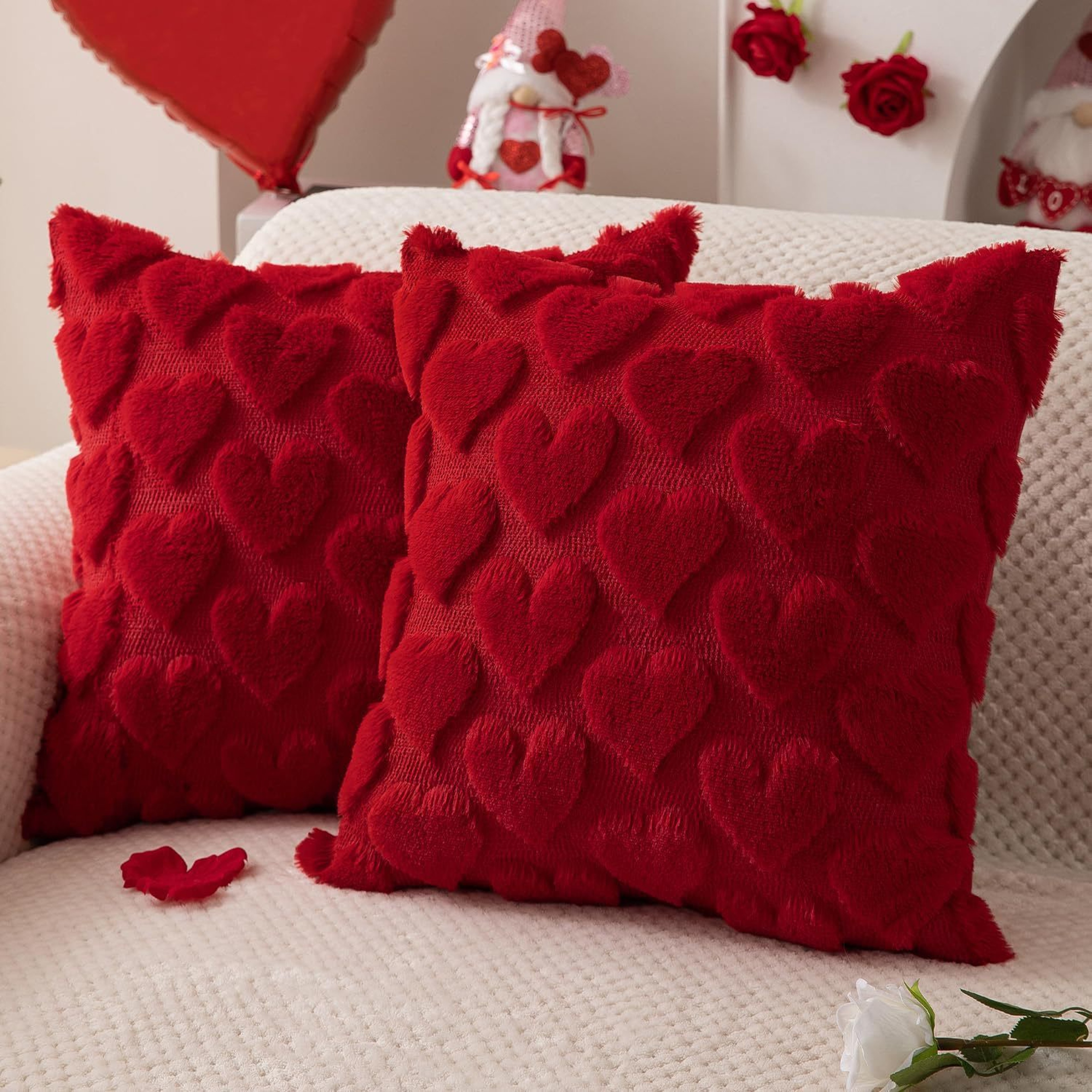 Cozy Knitted Christmas Cushion Cover With Santa  Tree Design For Sofa And Holiday Home Decor 3