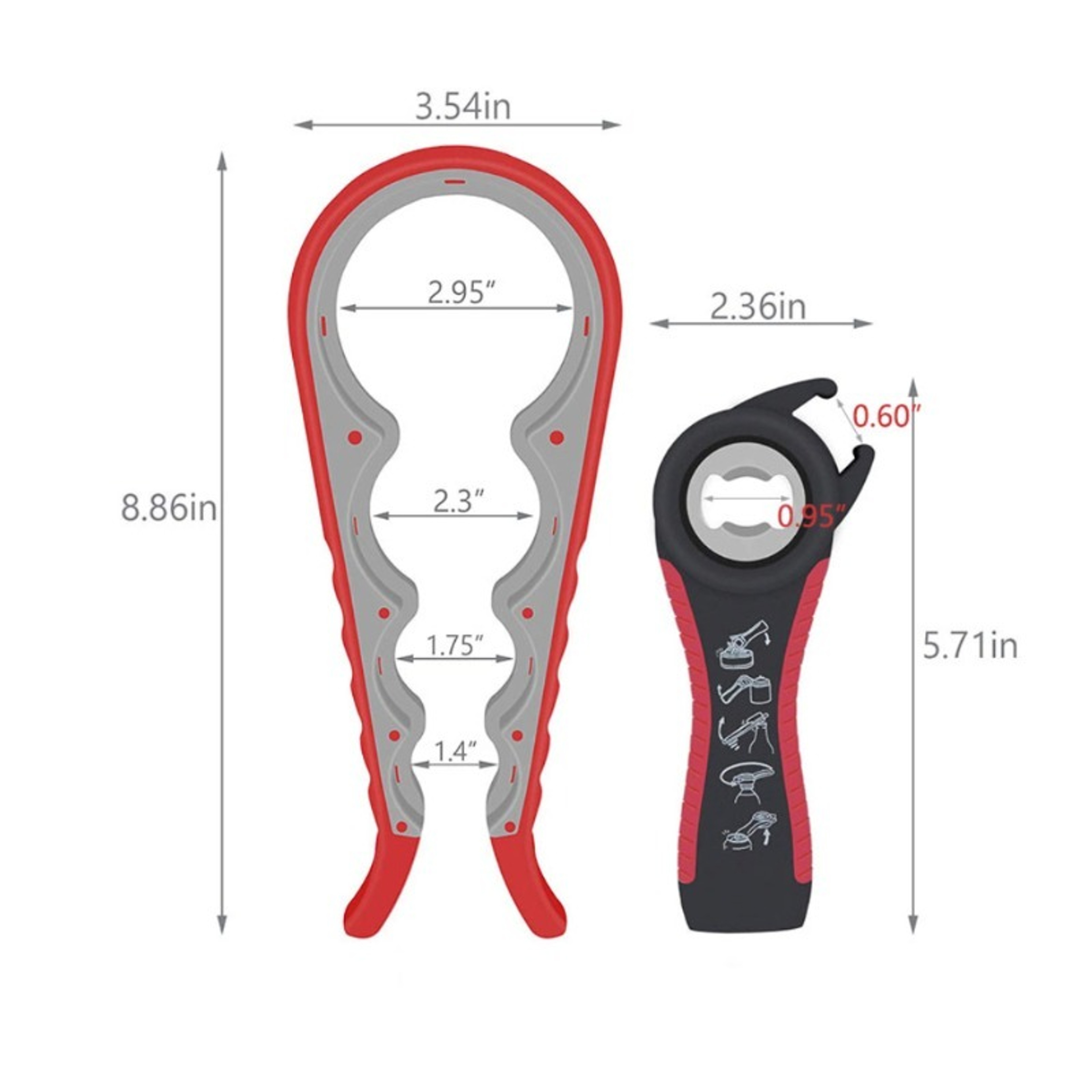 Easy Grip Jar Opener  Bottle Opener For Seniors And Everyday Kitchen Use 5