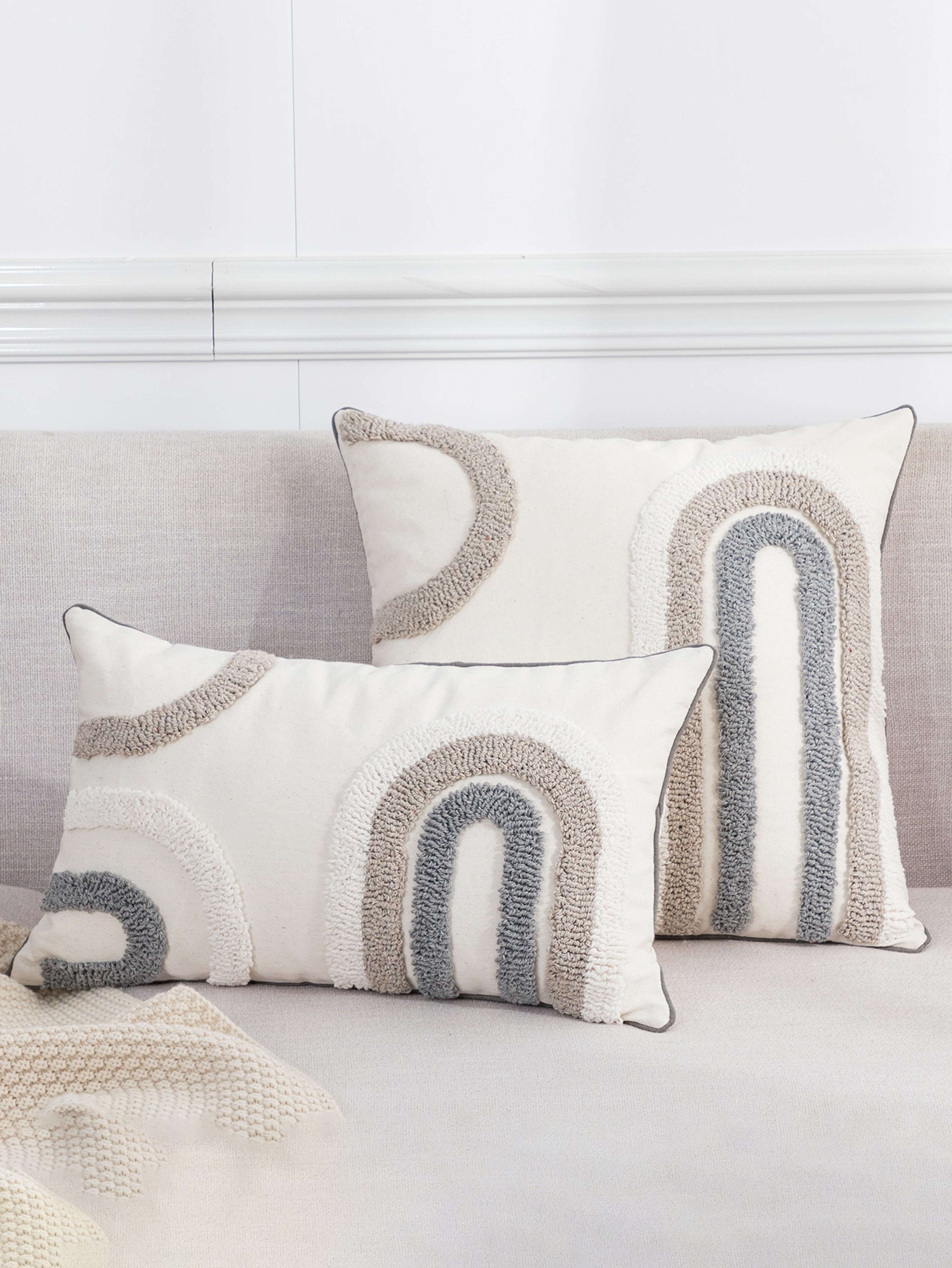 Boho U Shape Cushion Cover For Sofa And Bedroom Decor 0