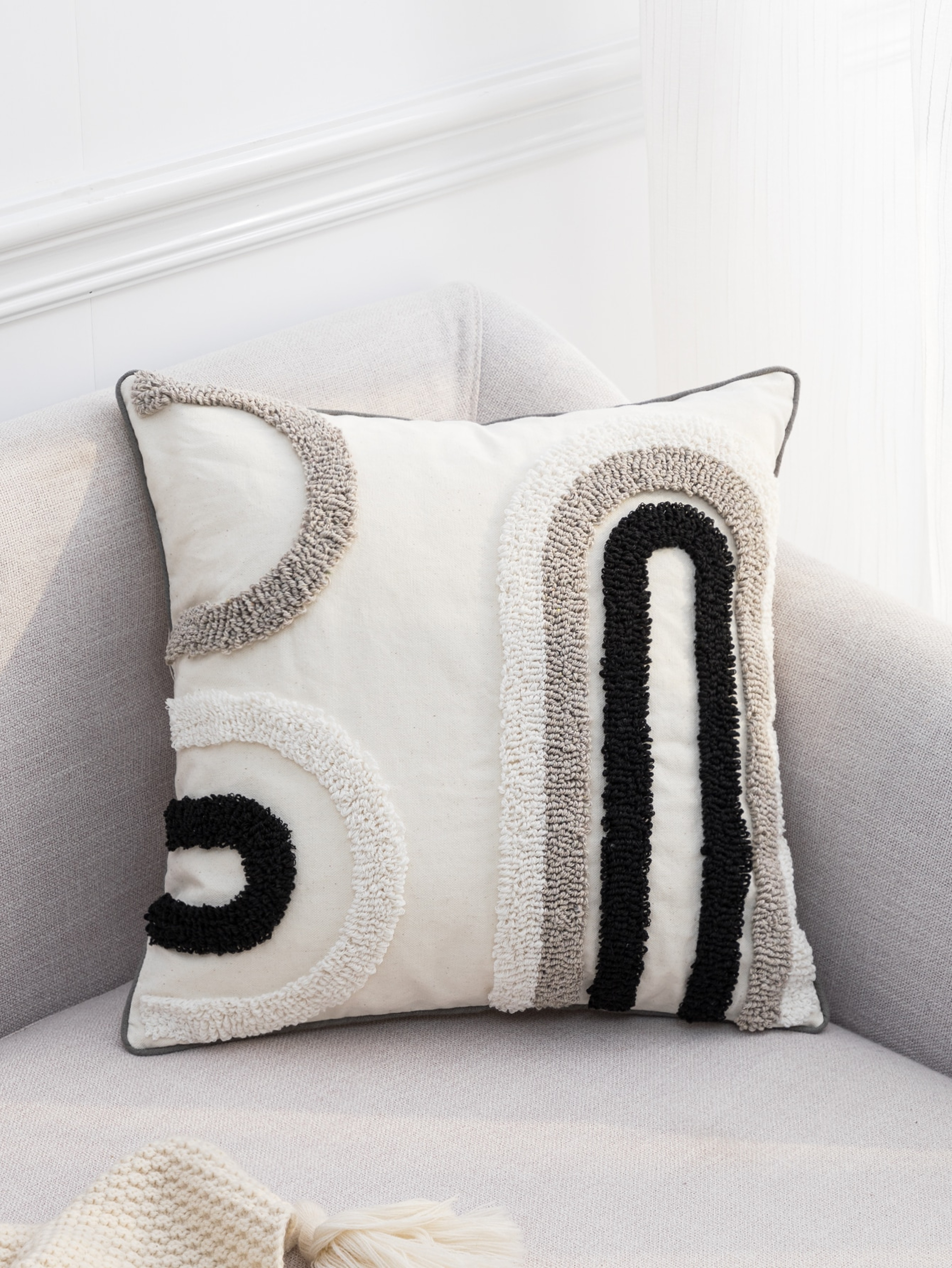 Boho U Shape Cushion Cover For Sofa And Bedroom Decor 3