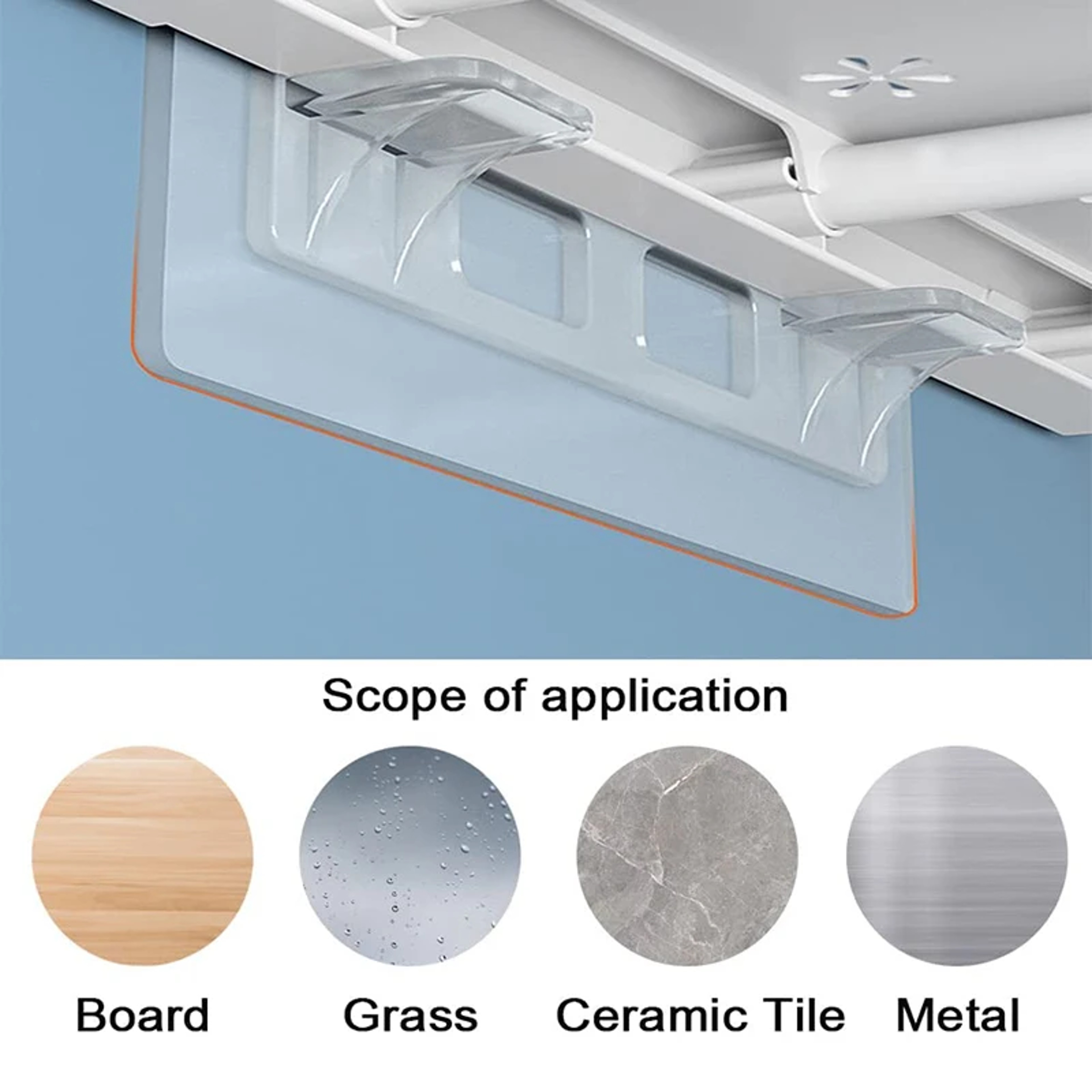 SpaceSaver Adhesive Shelf Support Clips For Cabinets And Closet Shelves 3