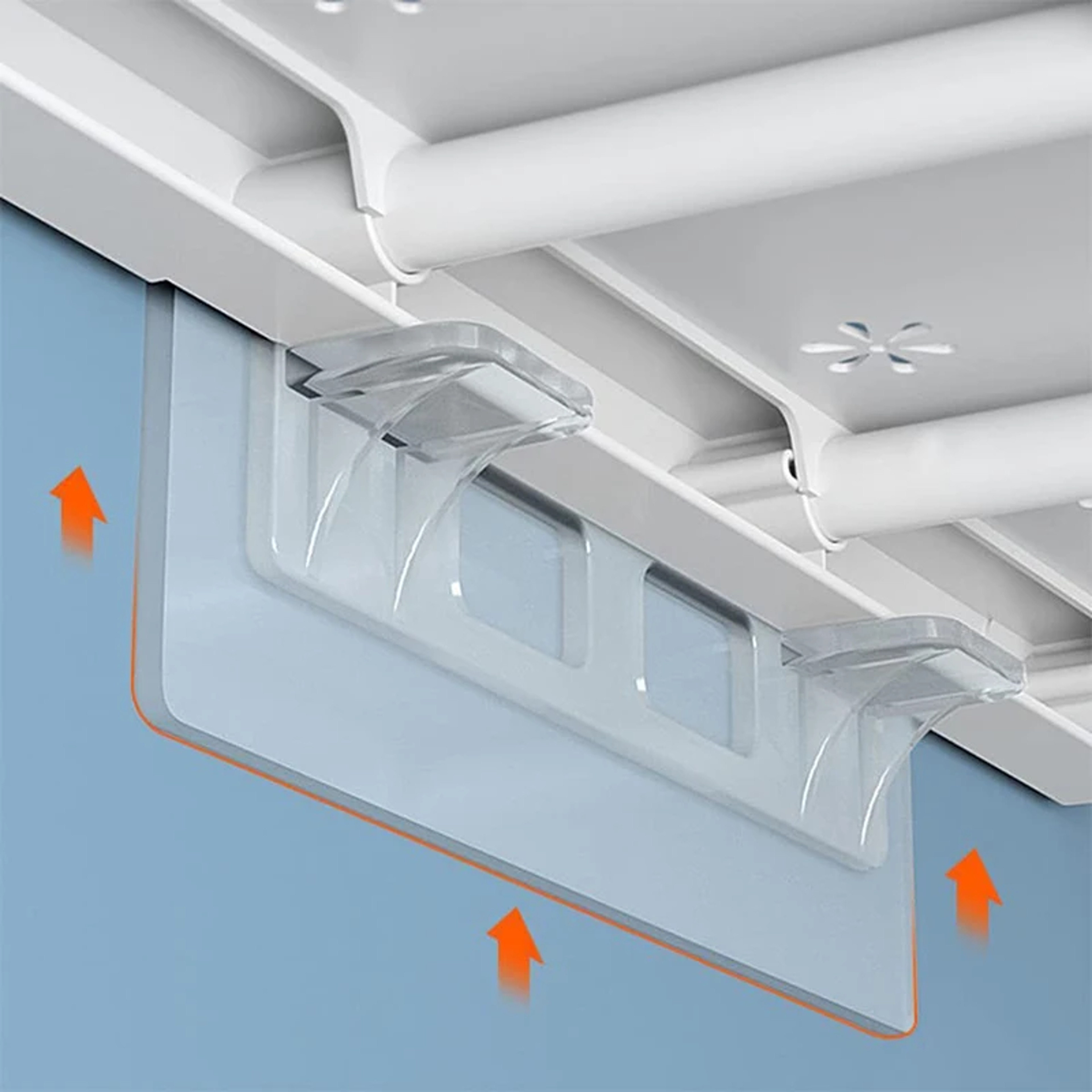 SpaceSaver Adhesive Shelf Support Clips For Cabinets And Closet Shelves 4