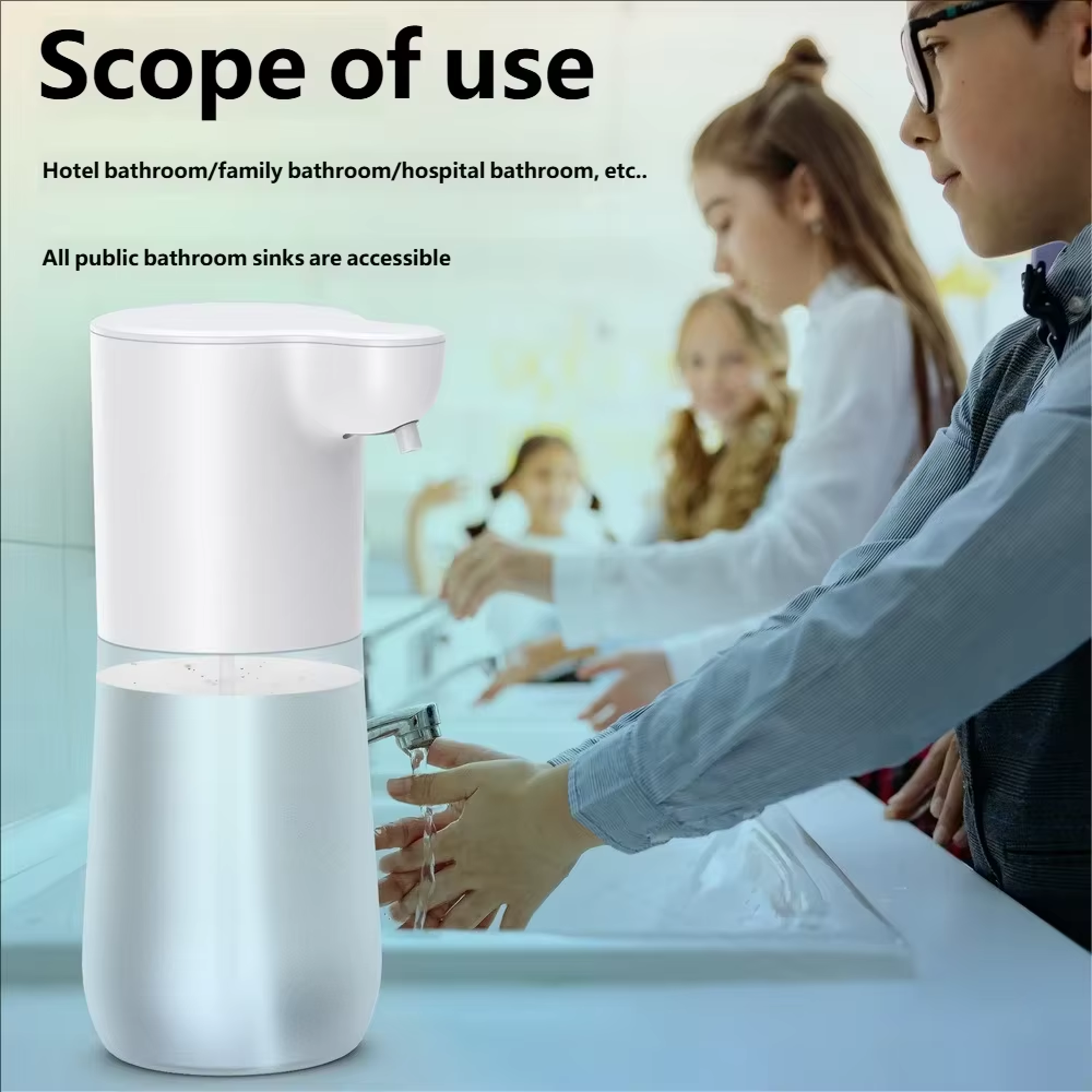 Touchless Automatic Foam Soap Dispenser USB Rechargeable Smart Sensor 5