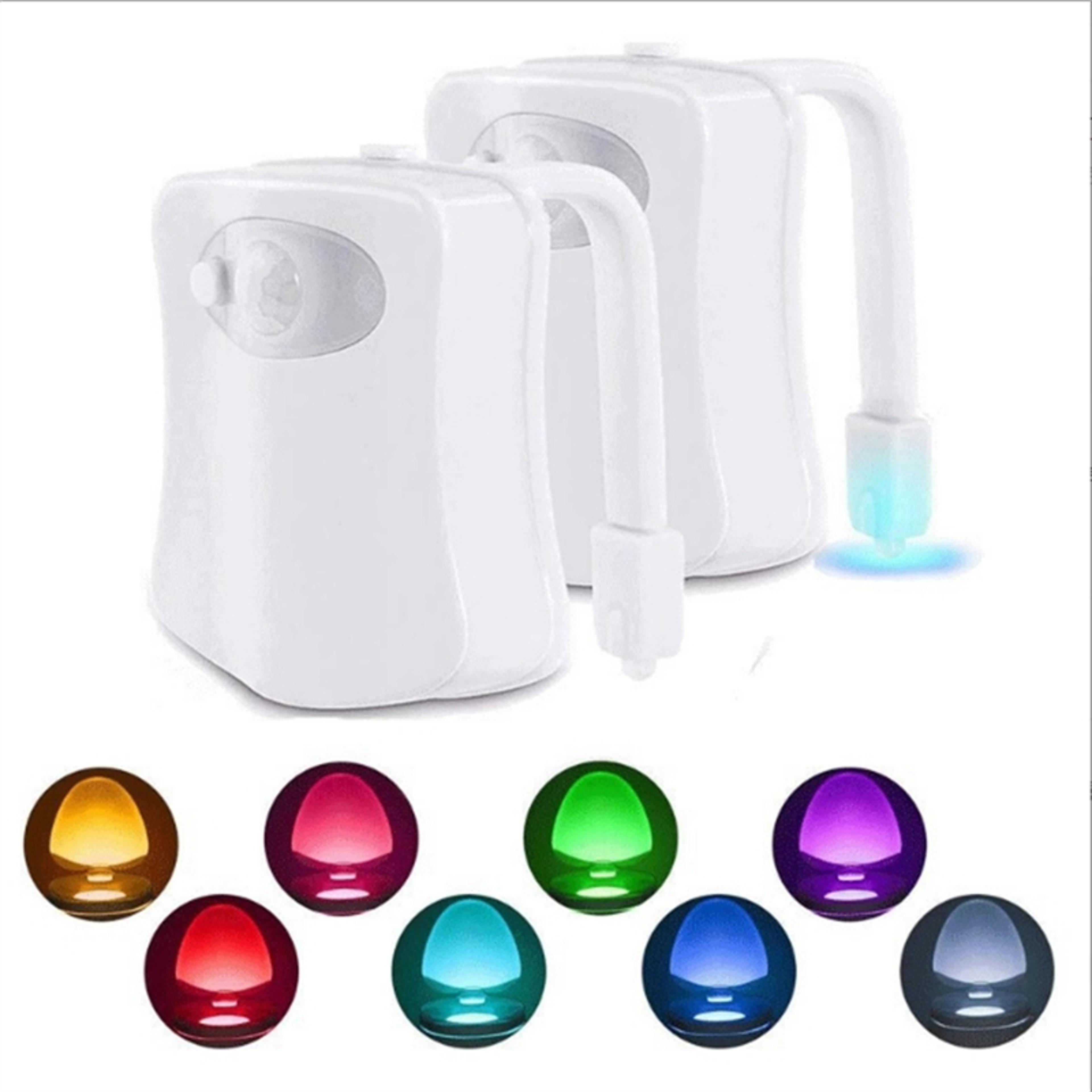 Motion Sensor LED Toilet Night Light with Color Changing Glow – view 3