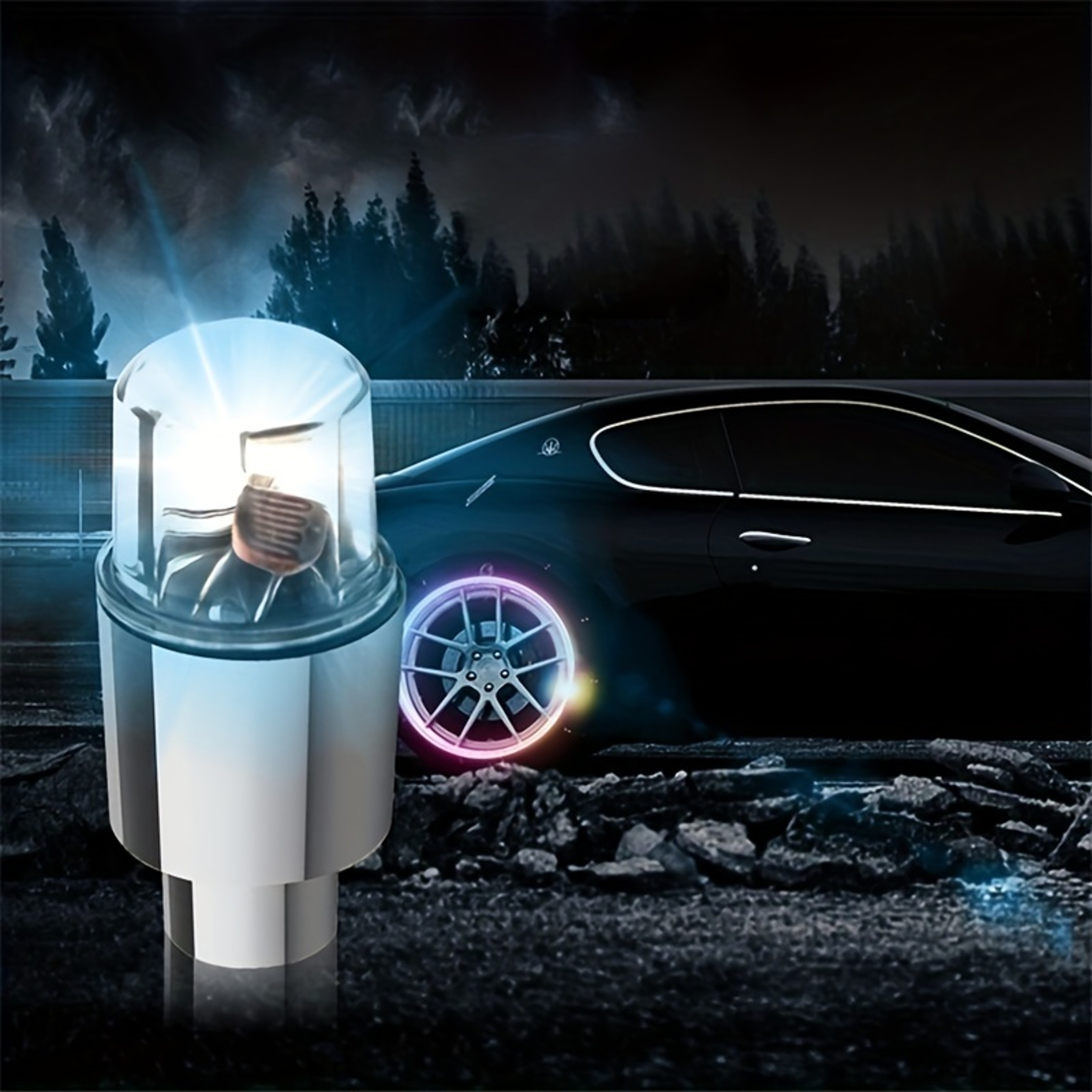 Premium Motion Activated LED Wheel Lights for Bicycle Motorcycle & Car – view 5