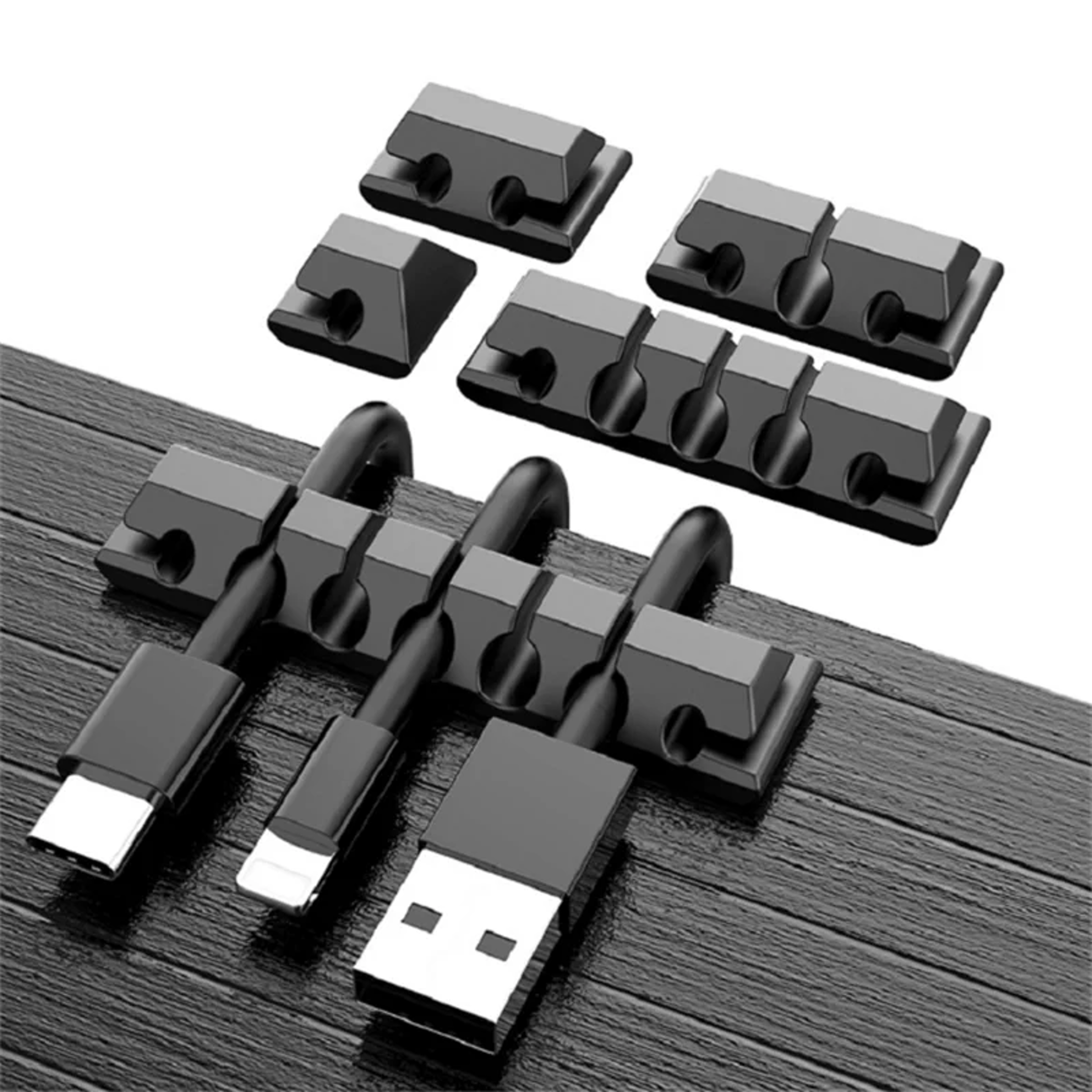 Silicone Cable Organizer Desktop Cable Management Hub – view 3