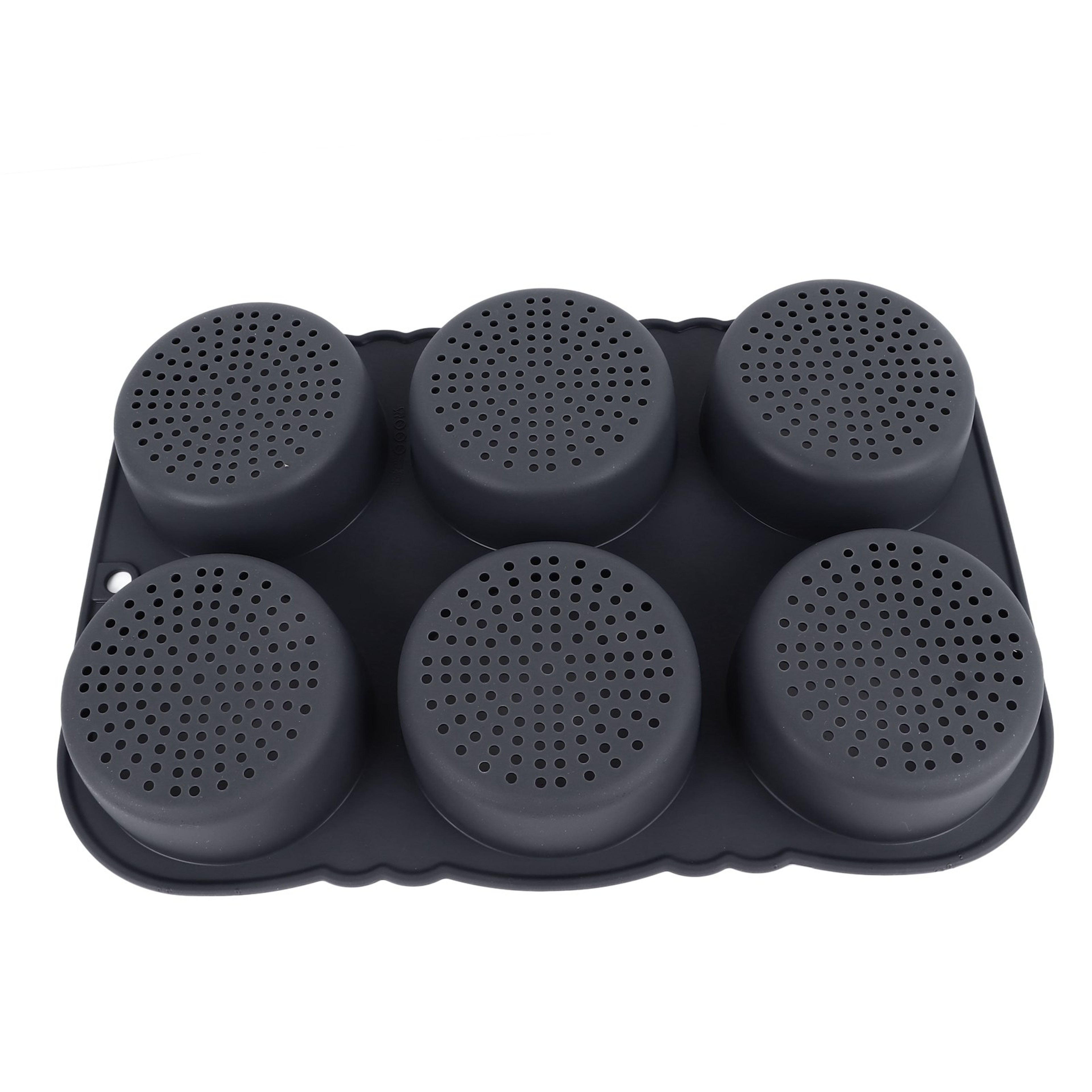 Premium 6 Cavity Hamburger Bun Mold Pan Silicone Bread Baking Tray, Heat Resistant & Reusable – view 5