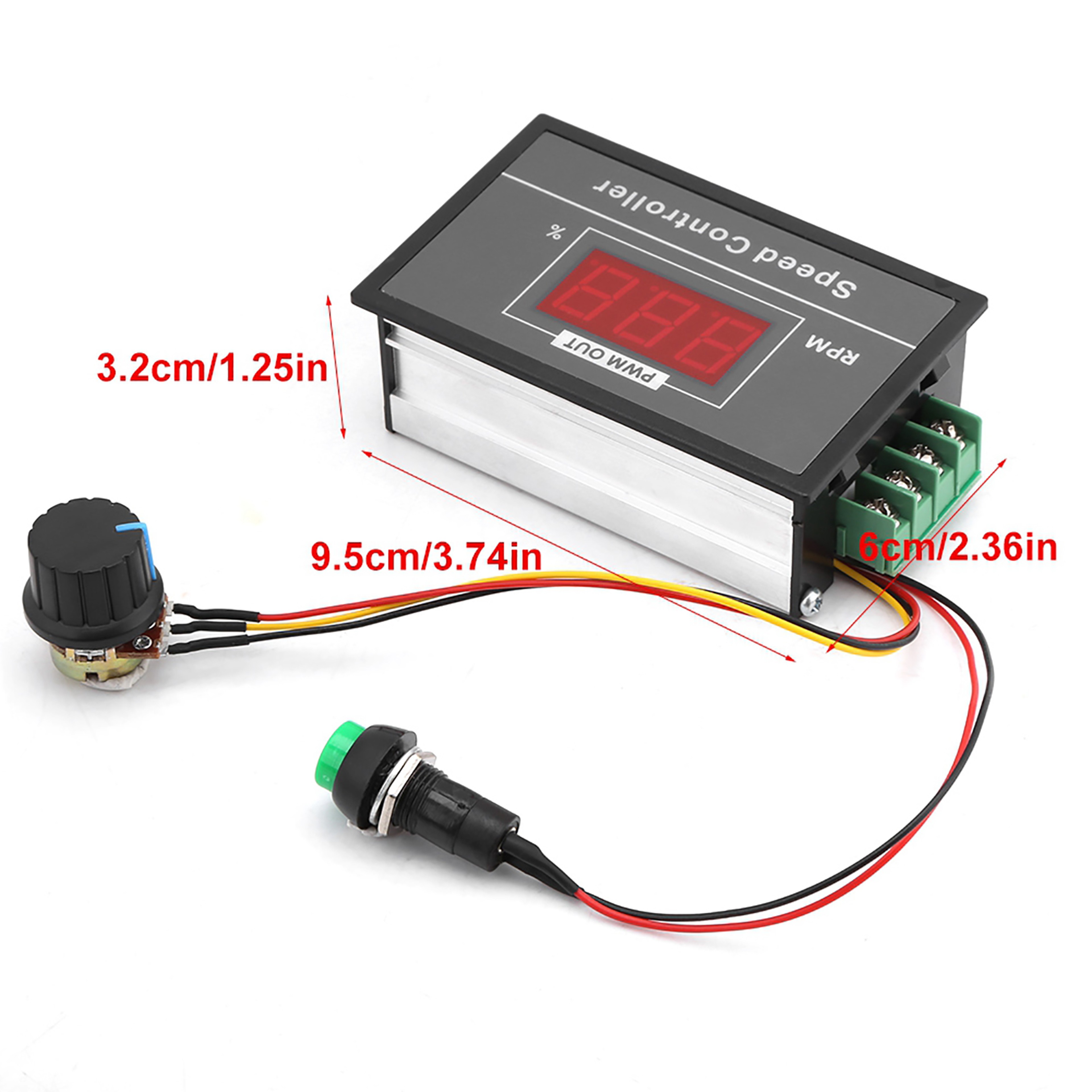 Adjustable PWM DC Motor Speed Controller Precision DC Motor Speed Regulator – view 6