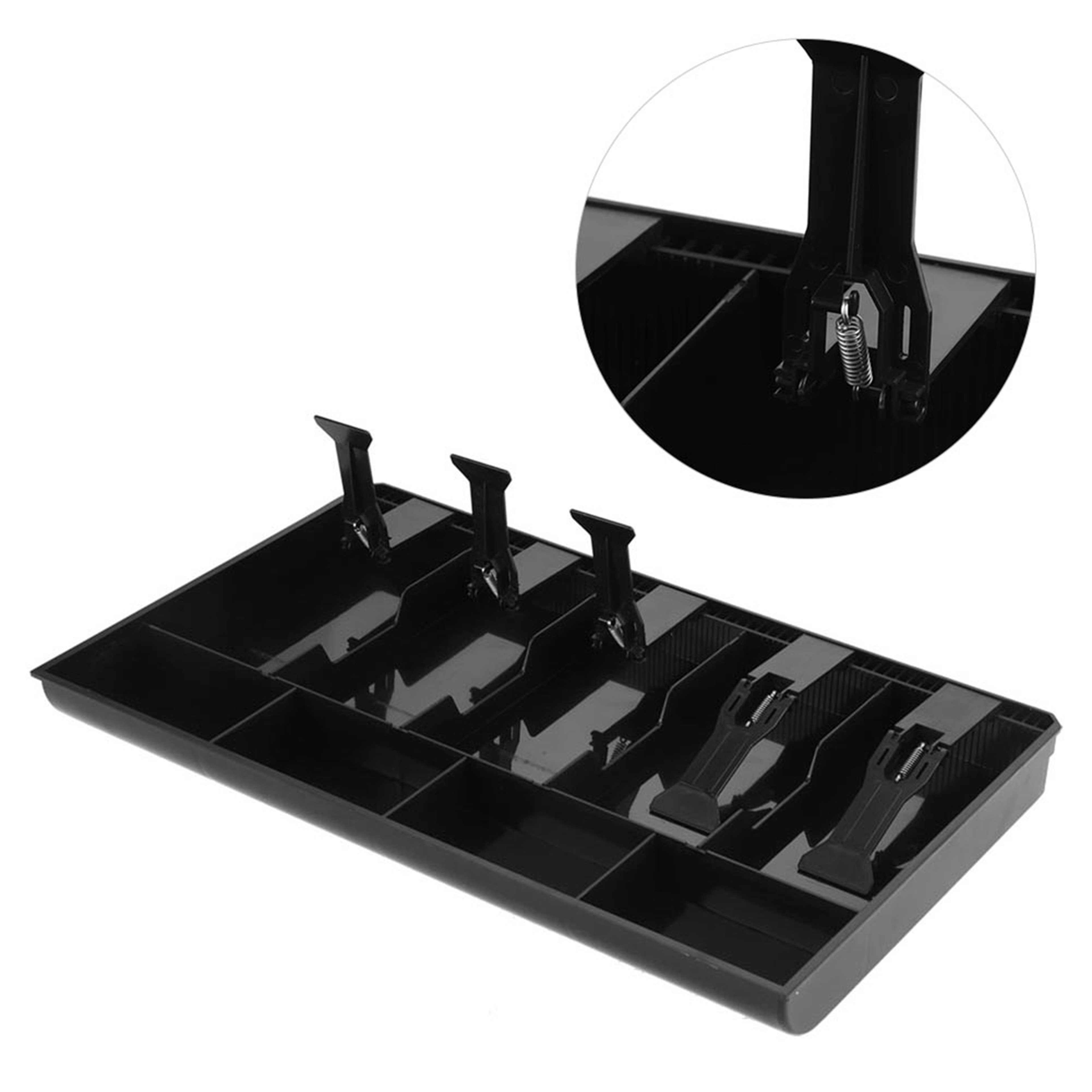 Premium Cash Register Tray Insert with Grid Coin & Bill Organizer – view 4