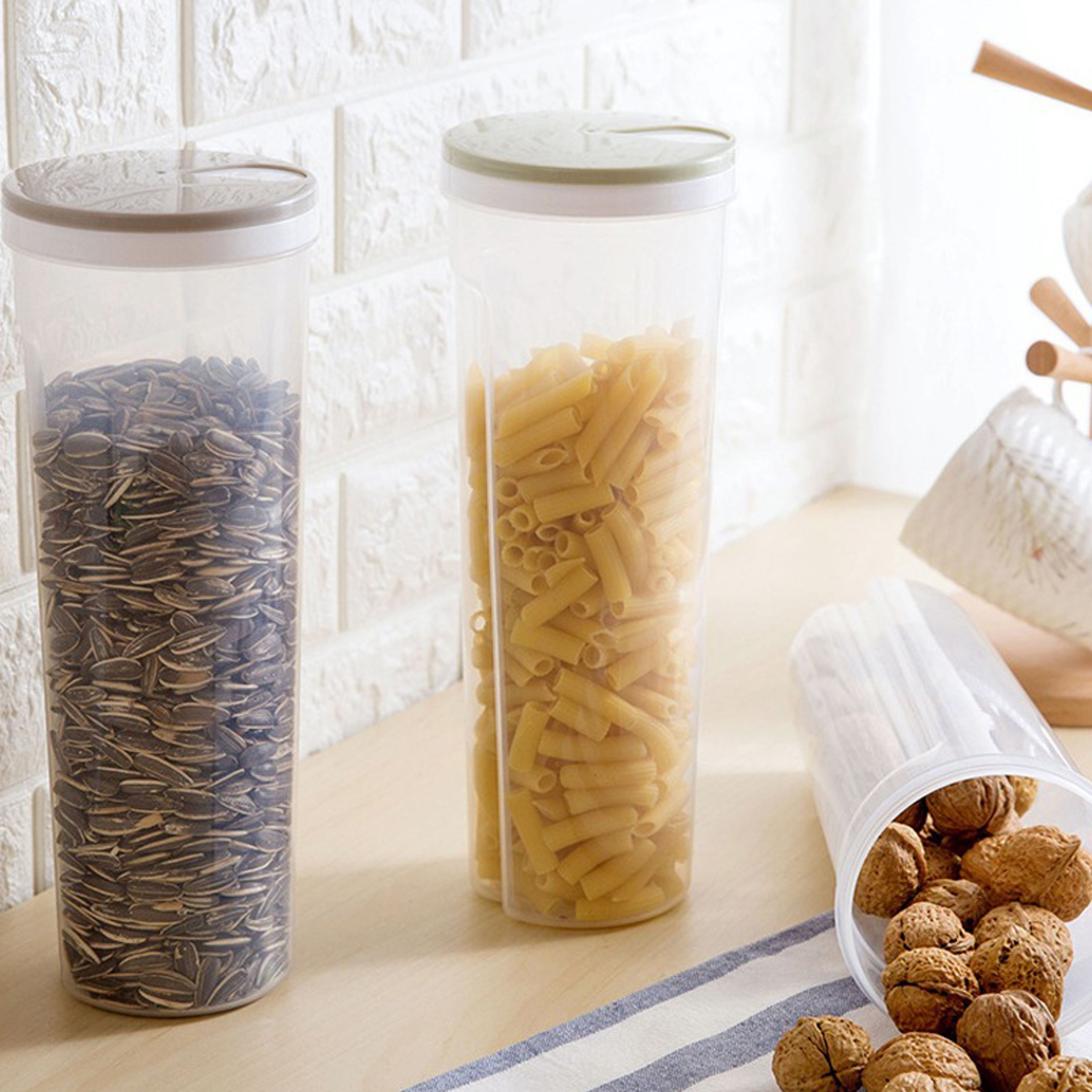 FreshLock Pantry Storage Container Set For Cereal Pasta  Dry Foods 1