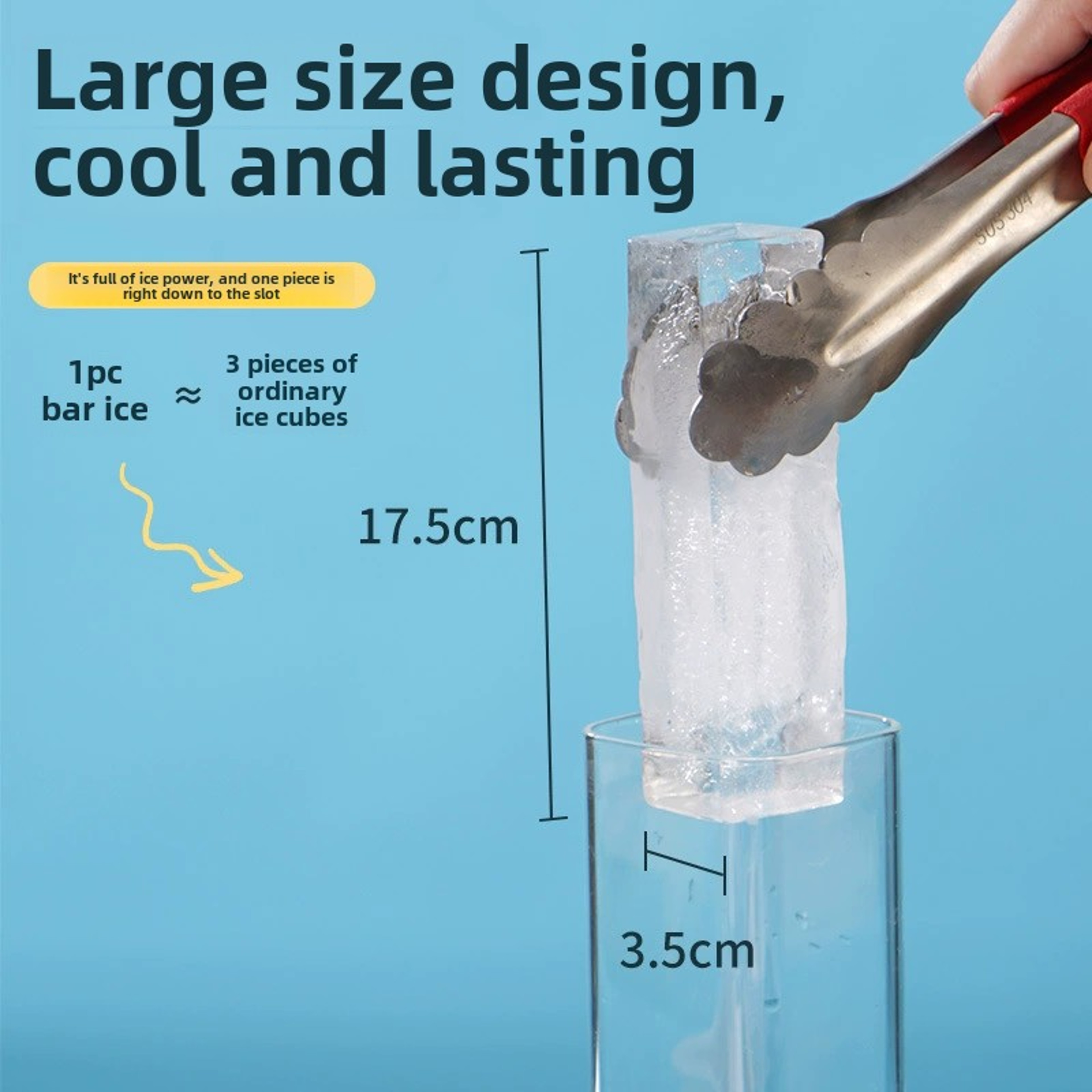 ArcticBar Giant Silicone Whiskey Ice Cube Tray Mold 4