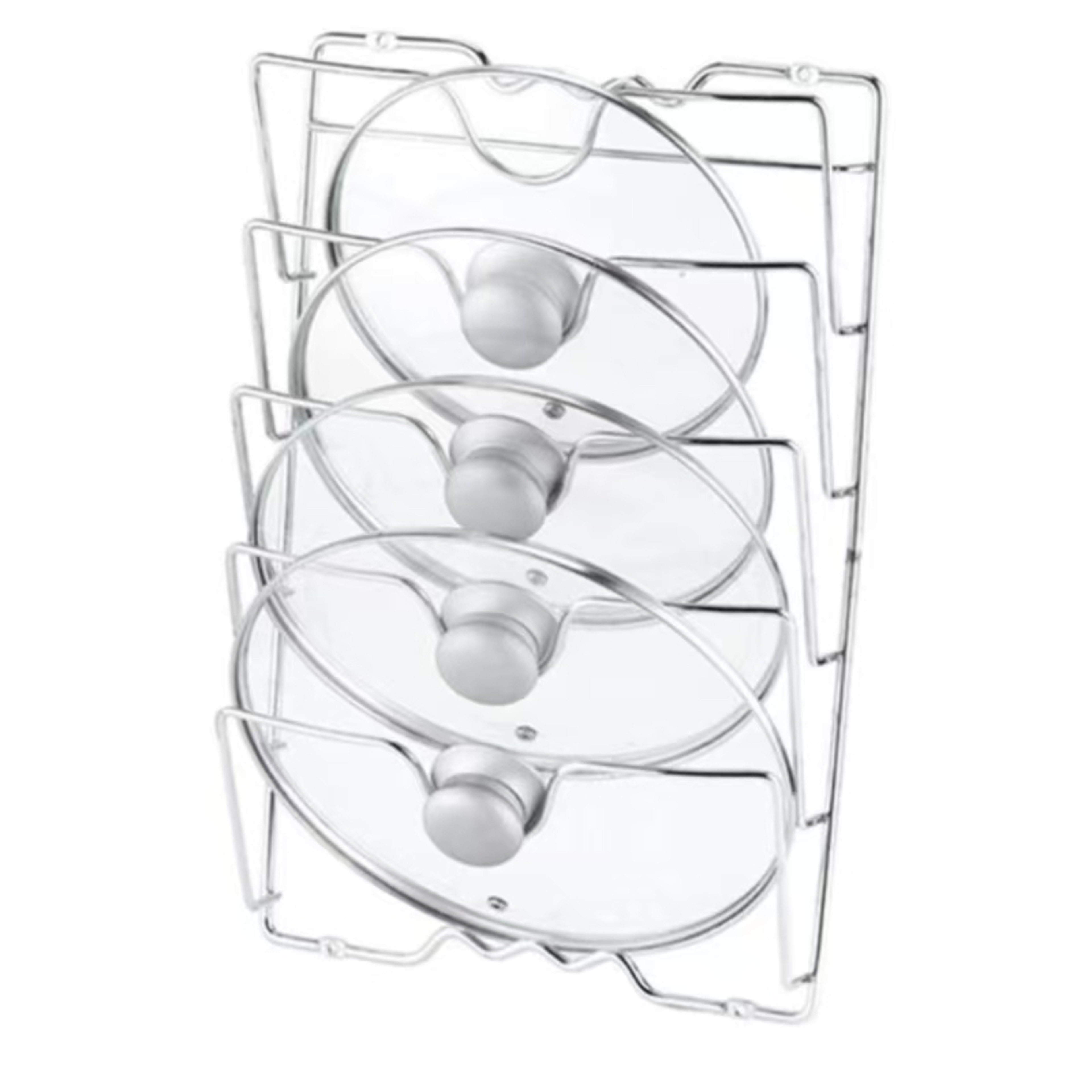 SpaceSaver Tier Wall Mounted Pot Lid Organizer Rack – view 2