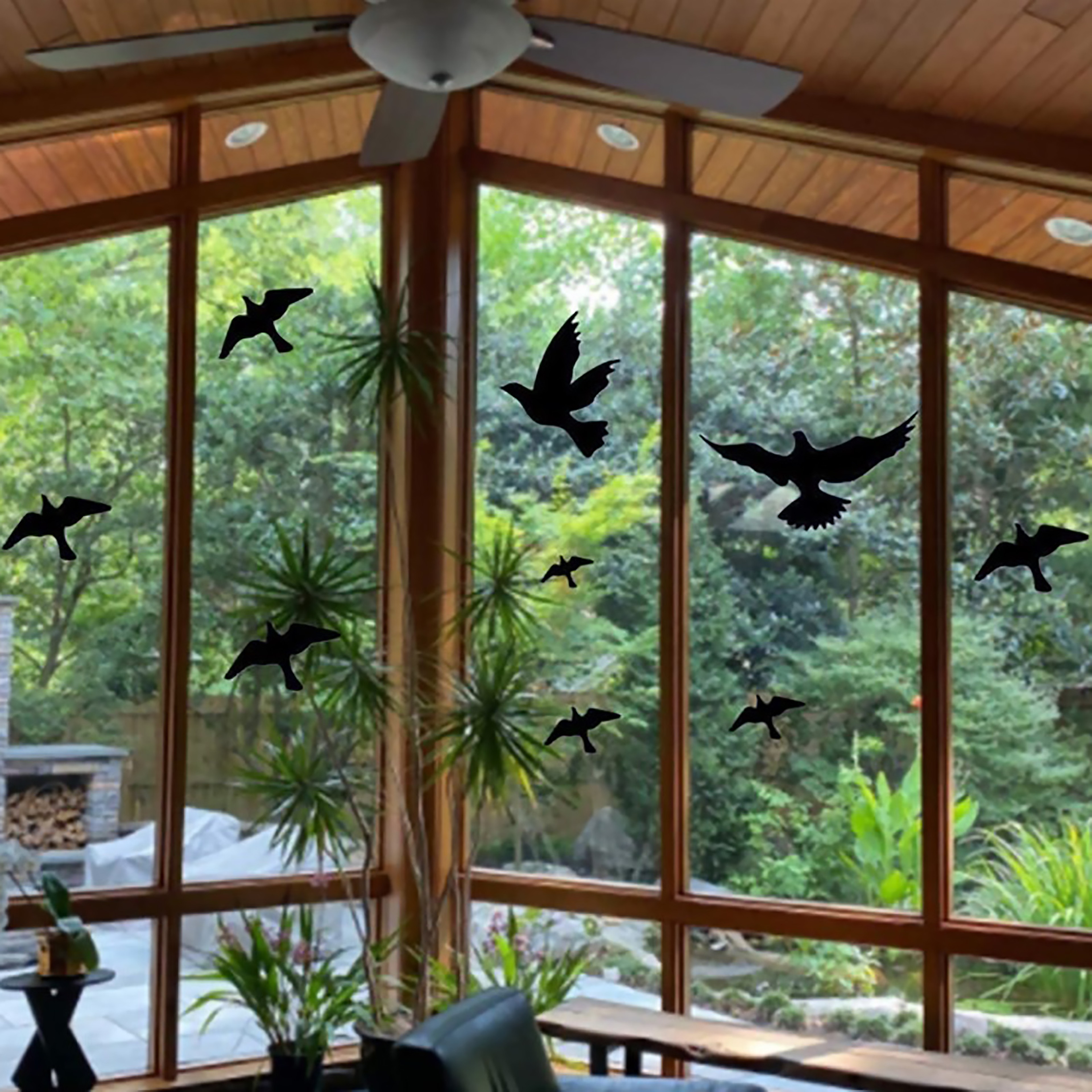 Window Alert Bird Window Stickers Anti Collision Decals for Glass Doors and Windows – view 4