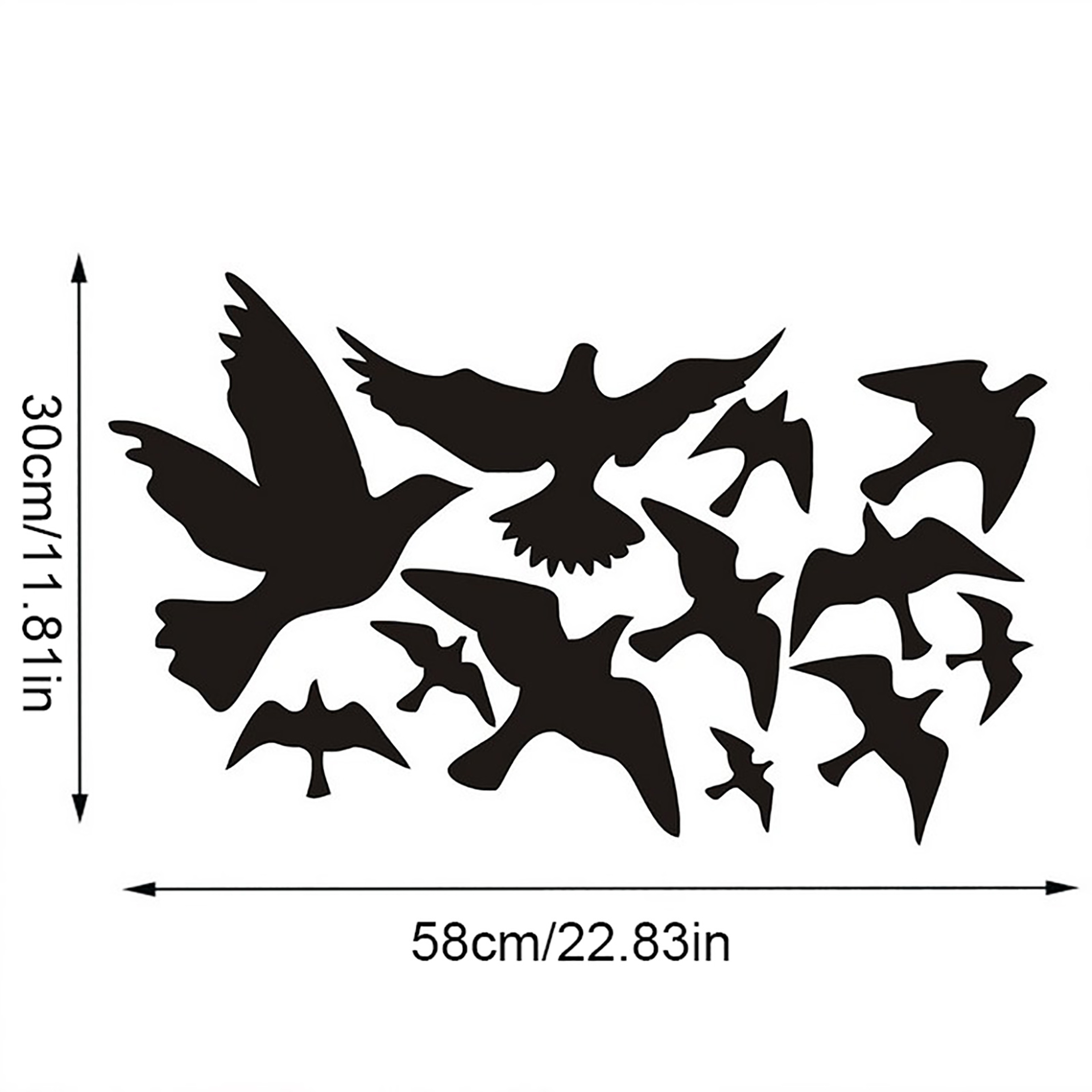 Window Alert Bird Window Stickers Anti Collision Decals for Glass Doors and Windows – view 6