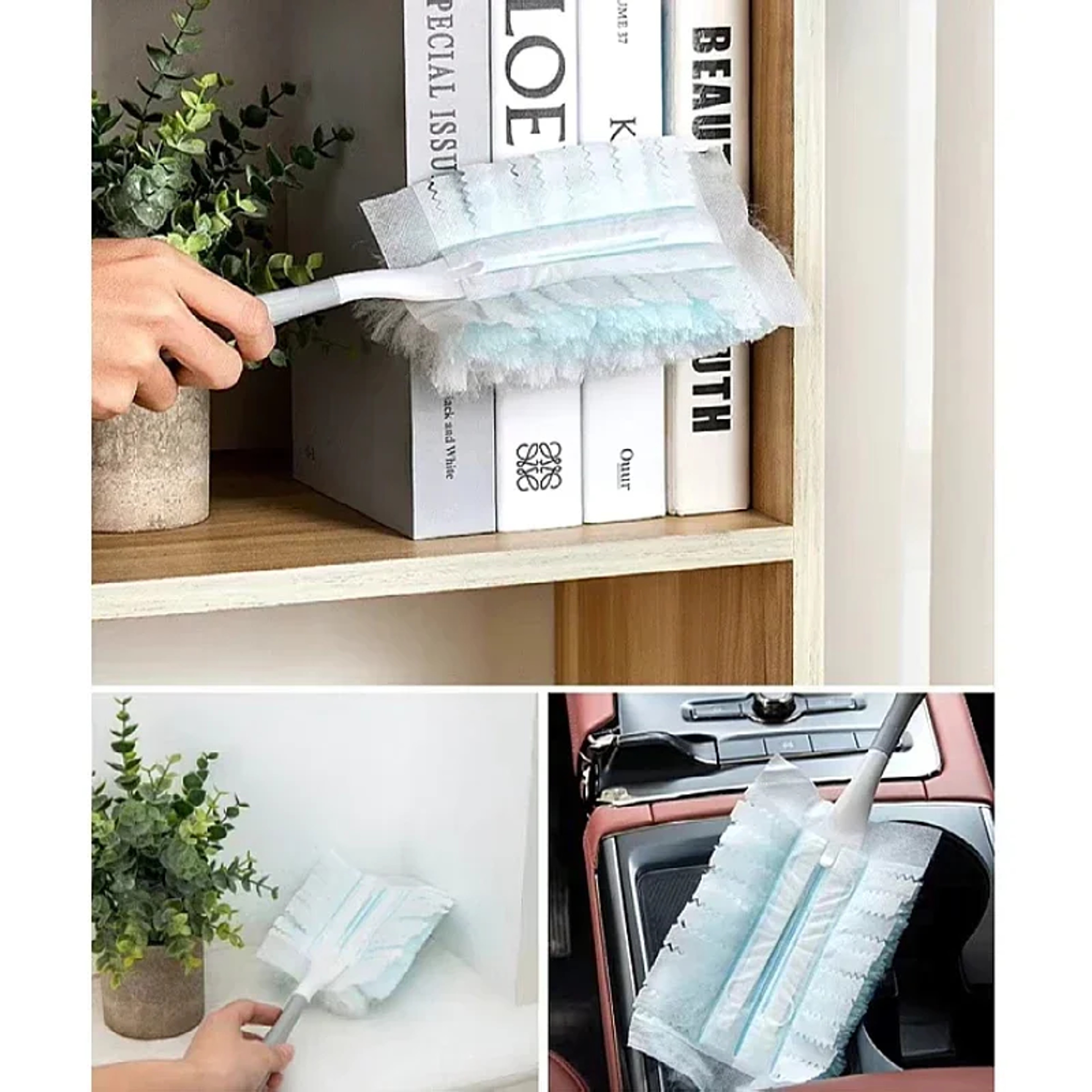 Compatible Swiffer Compatible Duster Handle & Disposable Duster Refills Cleaning Kit – view 3