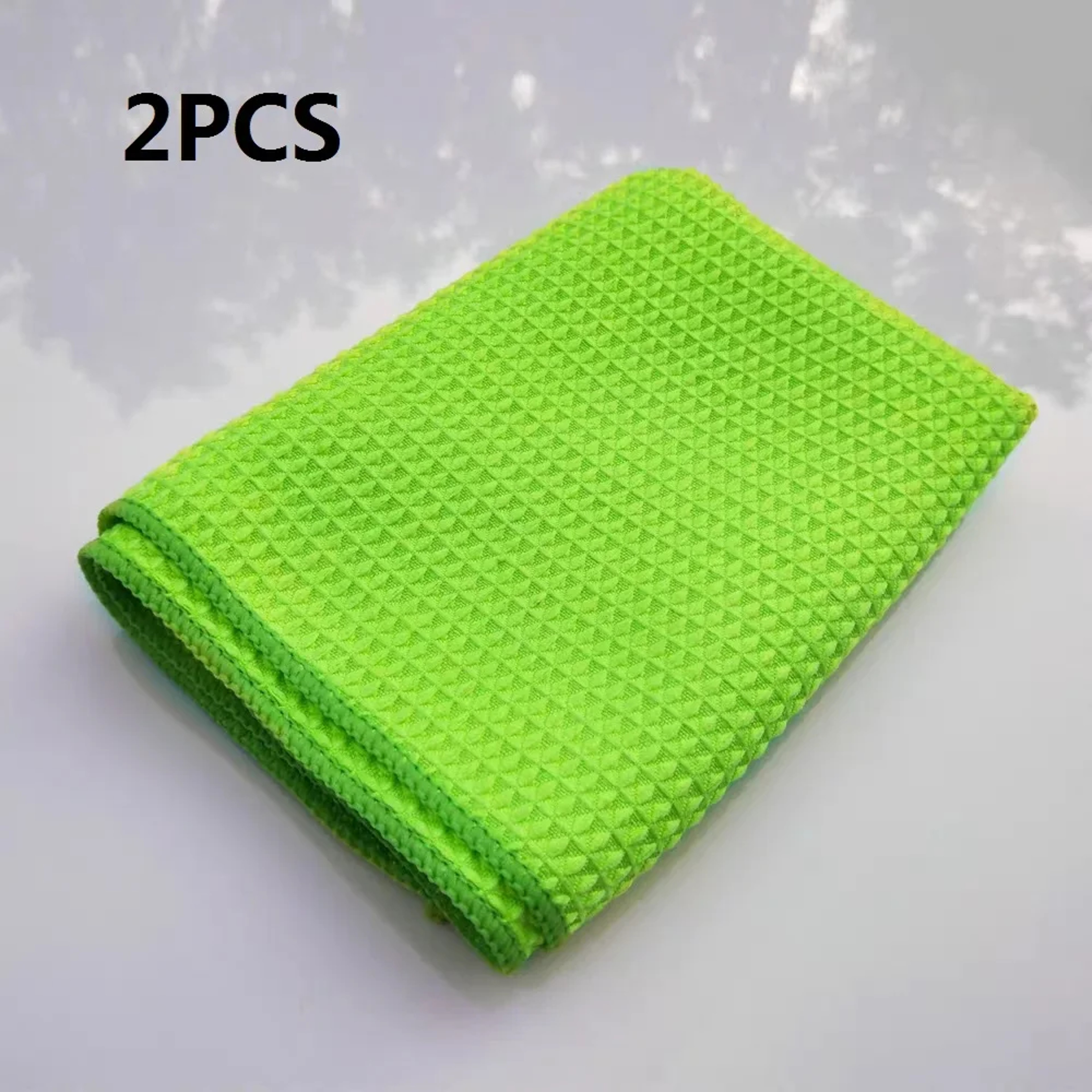 Premium Microfiber Glass Cleaning Cloth Pack Waffle Weave Car Drying Towels for Streak Free Auto Detailing – view 7