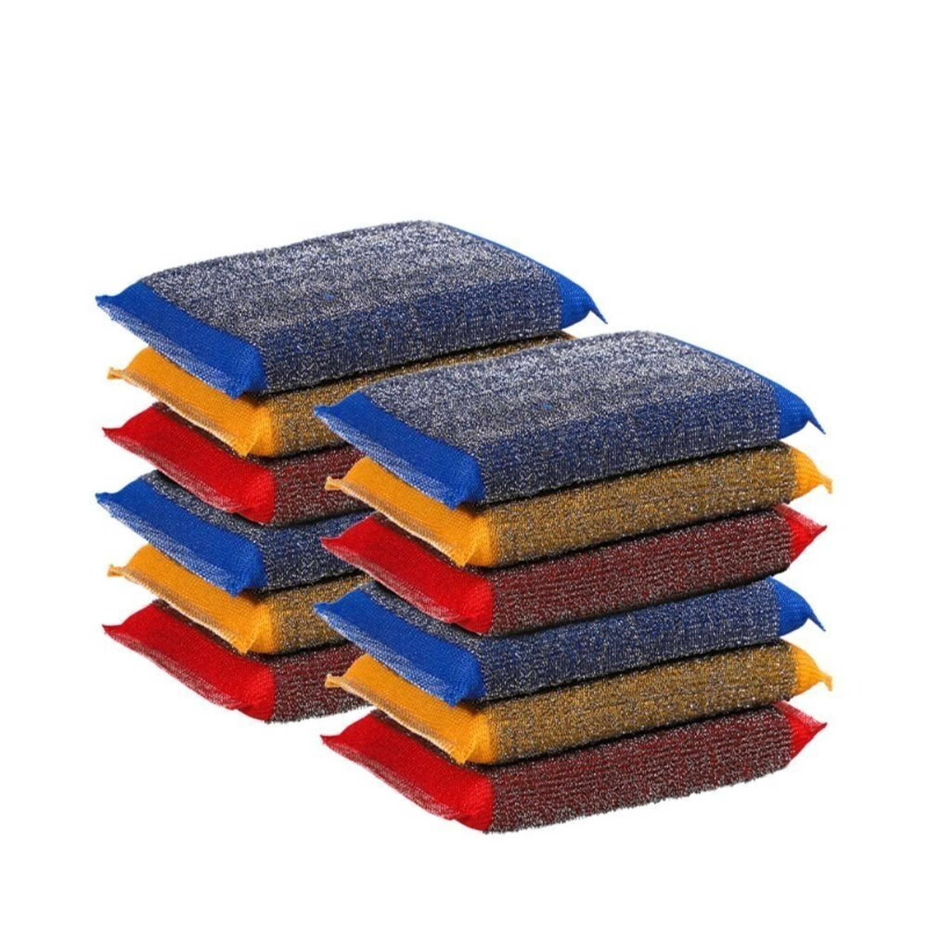 Non Scratch Dish Sponge Reusable Stainless Steel Scrub Sponge For Easy Kitchen Cleaning 3