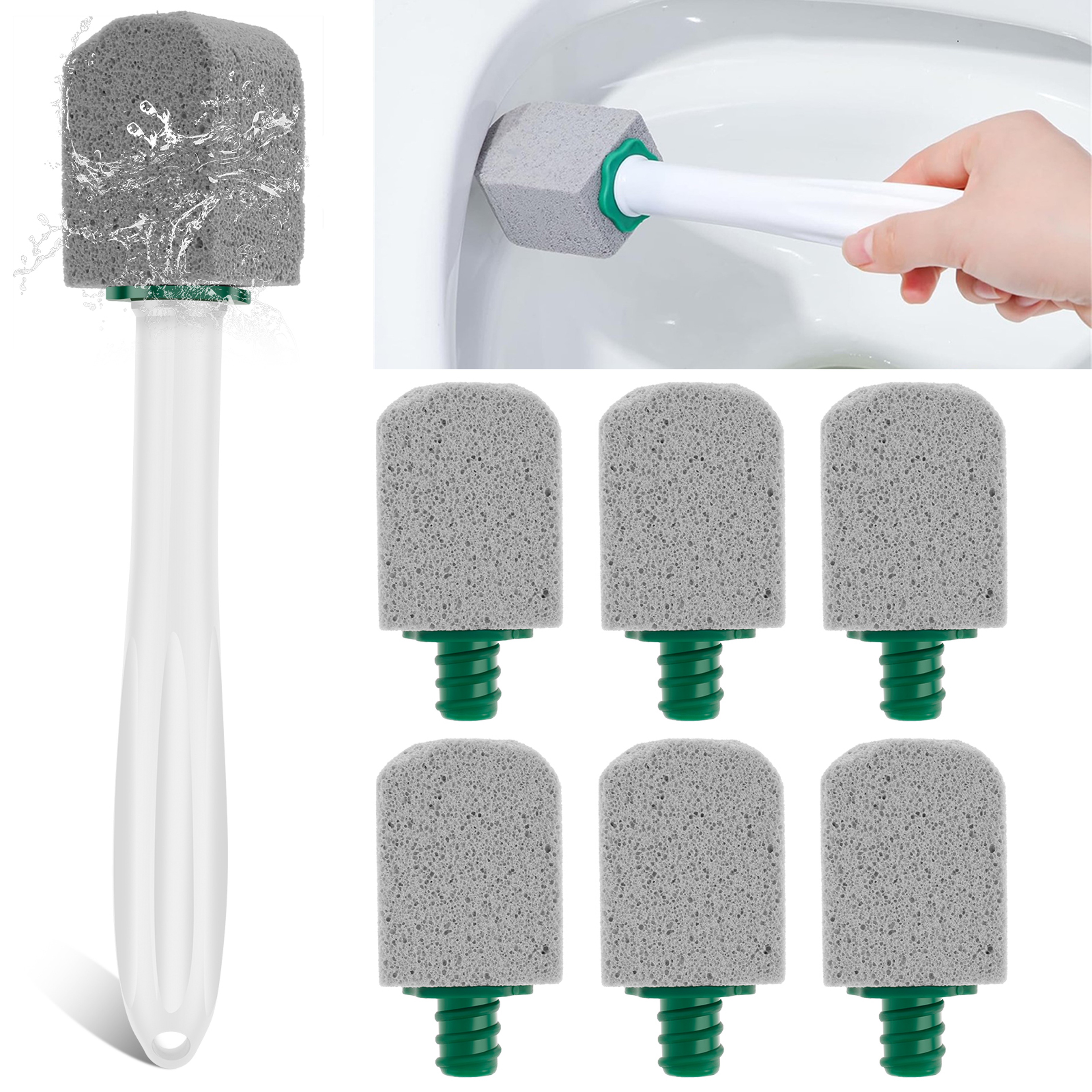 Pumice Stone Toilet Cleaner Sticks for Rust, Hard Water & Toilet Bowl Stain Removal – view 1