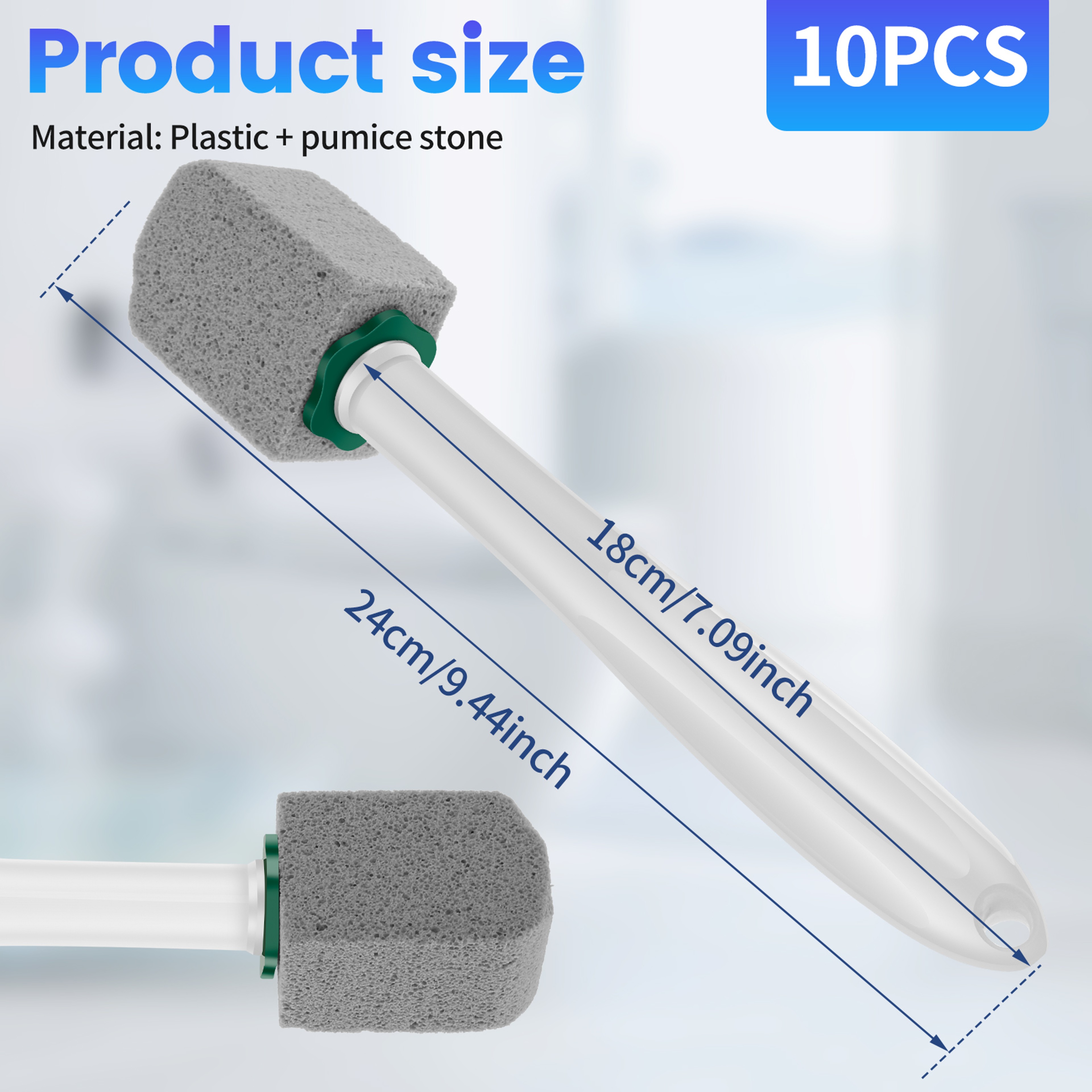 Pumice Stone Toilet Cleaner Sticks for Rust, Hard Water & Toilet Bowl Stain Removal – view 6